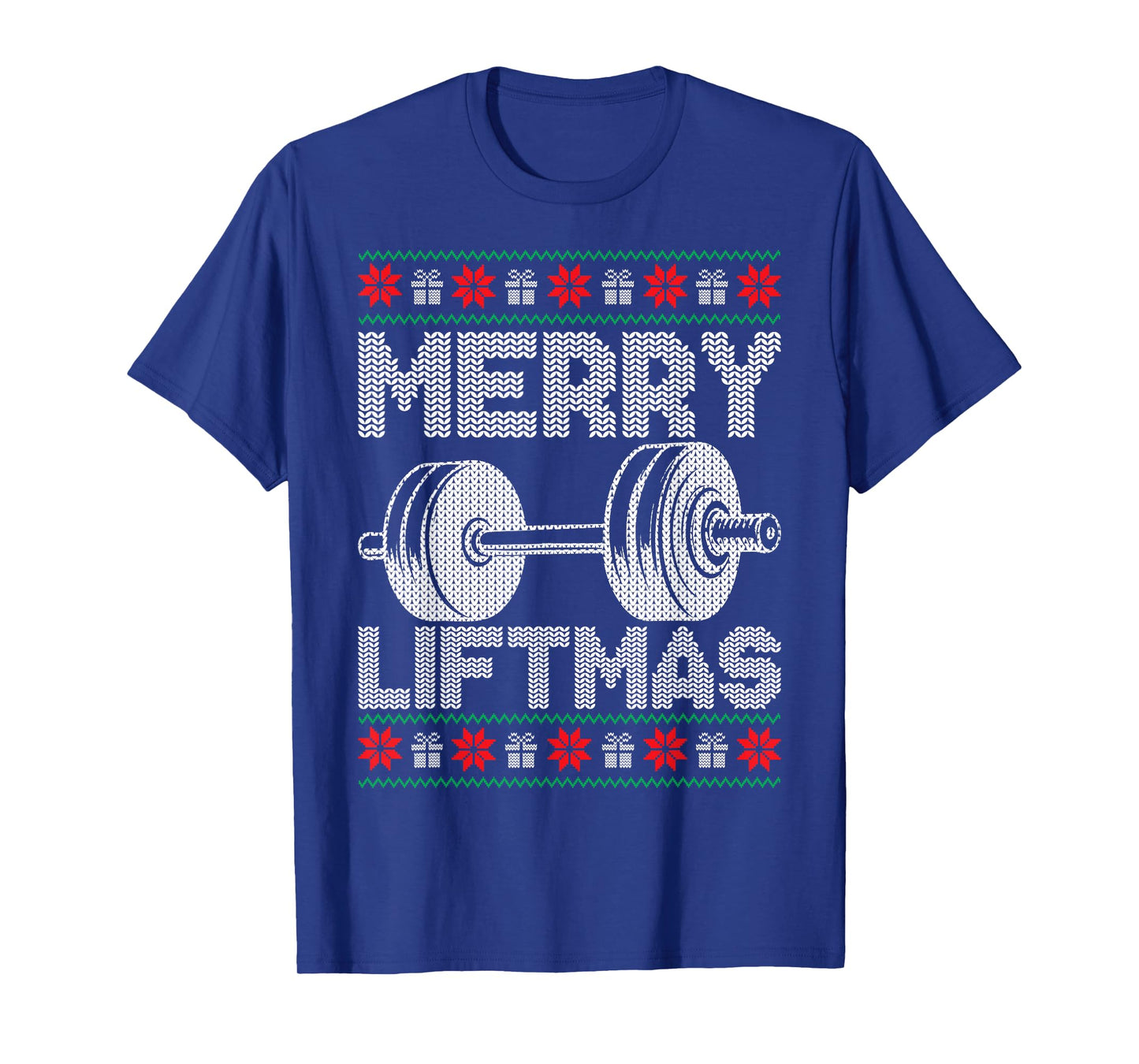 Merry Liftmas Ugly Christmas Gym Workout Funny Fitness T-Shirt