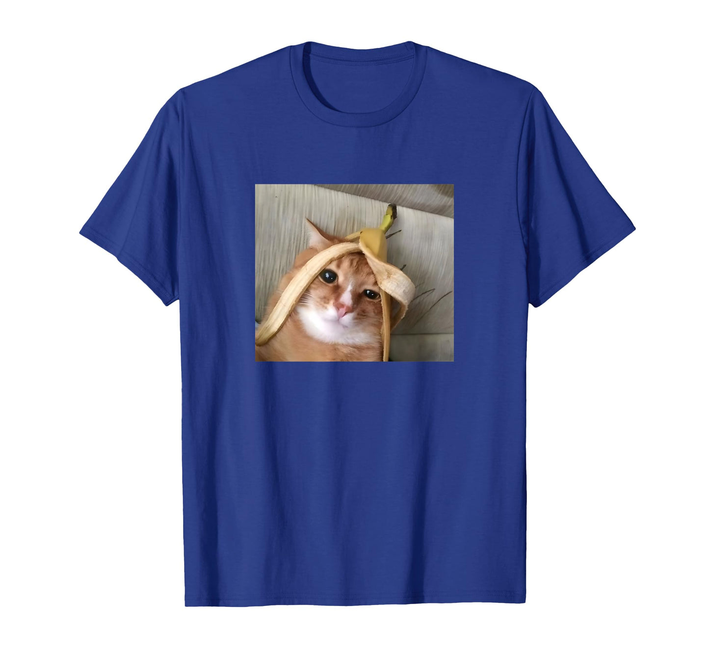 Funny Cat Banana Head Bored Kitten Meme T-Shirt
