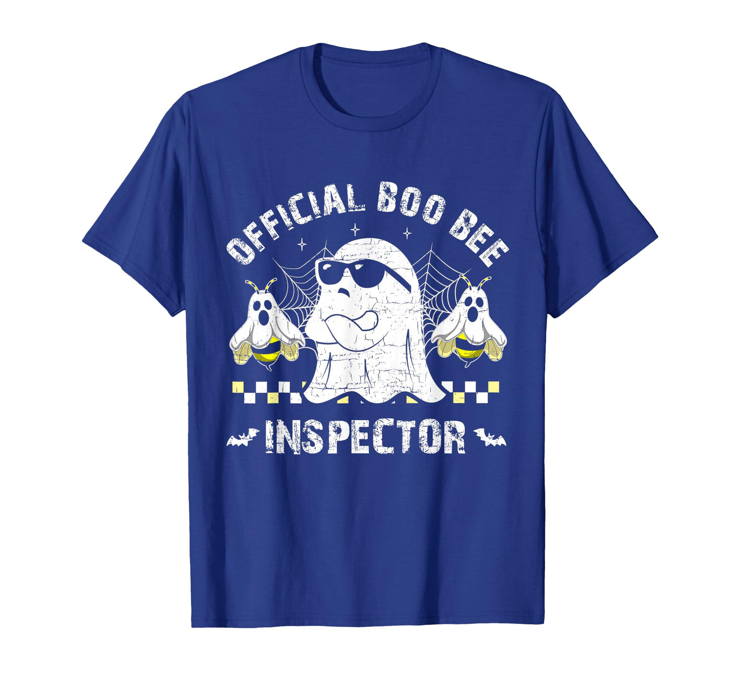 Official Boo Bee Inspector Funny Halloween Costume Men Women T-Shirt