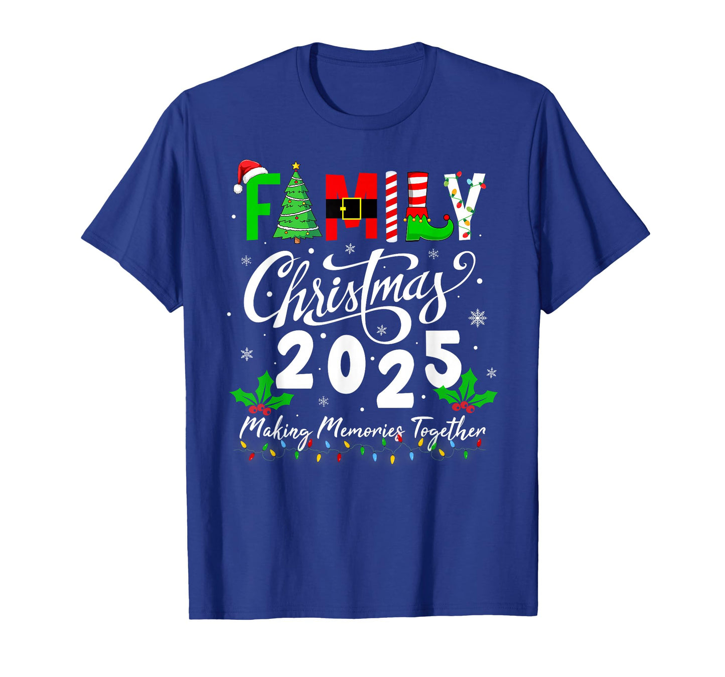 Family Christmas 2025 Matching Xmas Pajamas Christmas Squad T-Shirt