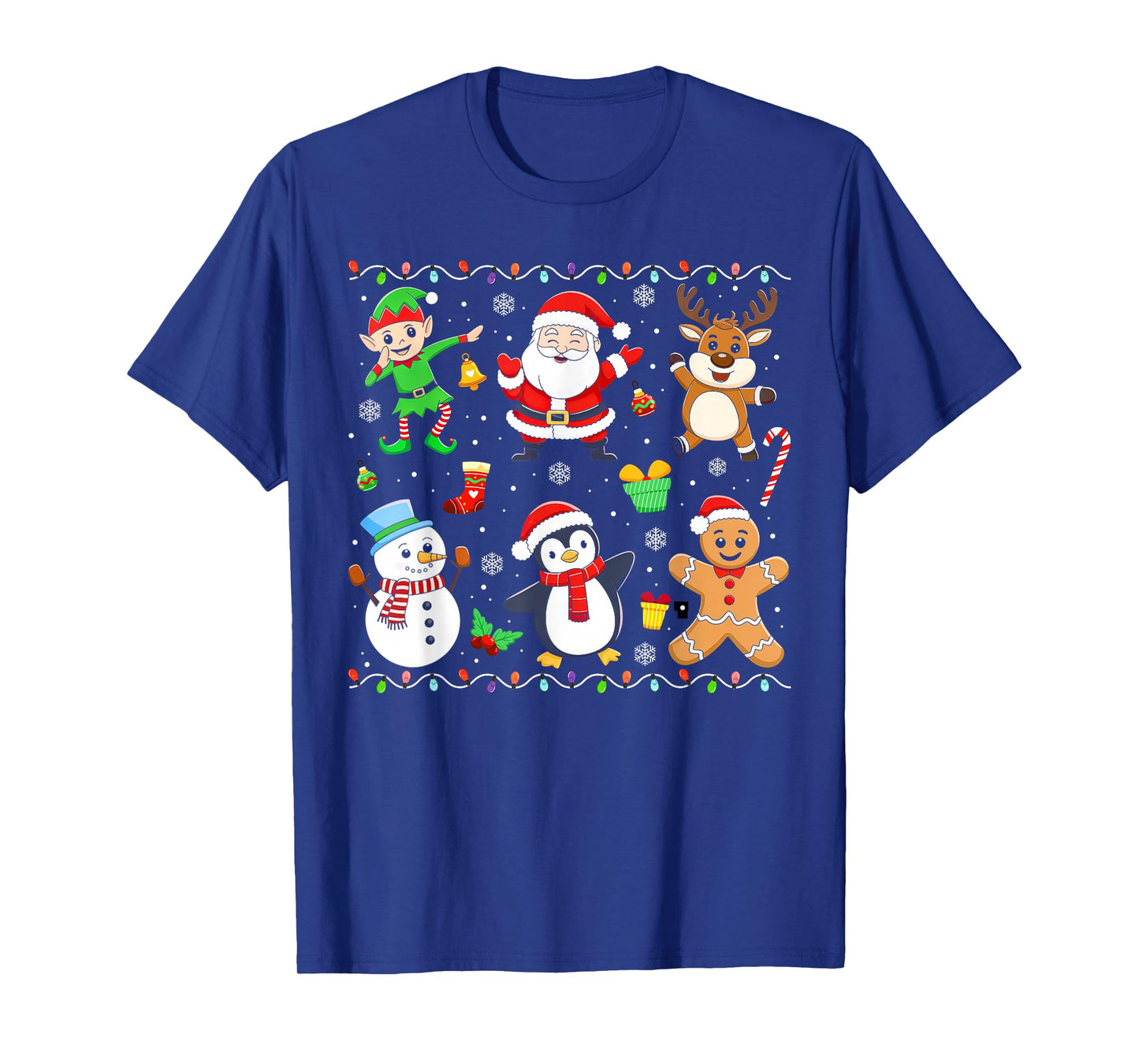 Dabbing Santa Elf Friends Funny Christmas Boys Men Xmas Dab T-Shirt