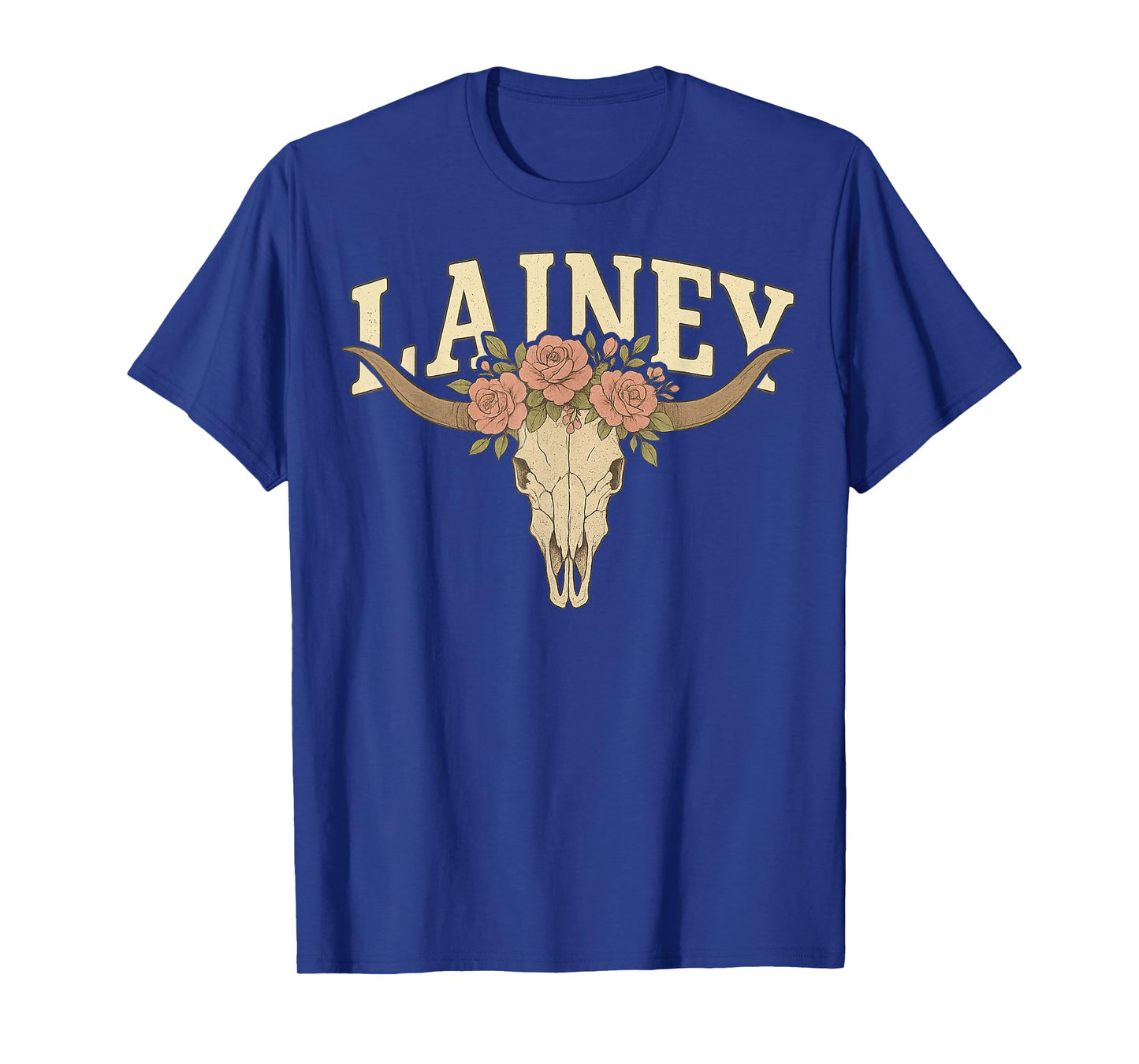 Lainey Name Bull Skull Apparel for Men Women Kid Boy Girl T-Shirt