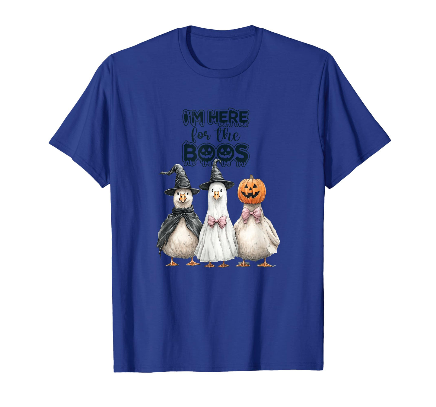 Funny Halloween Goose, Witch Ghost Cute Pet Costume T-Shirt