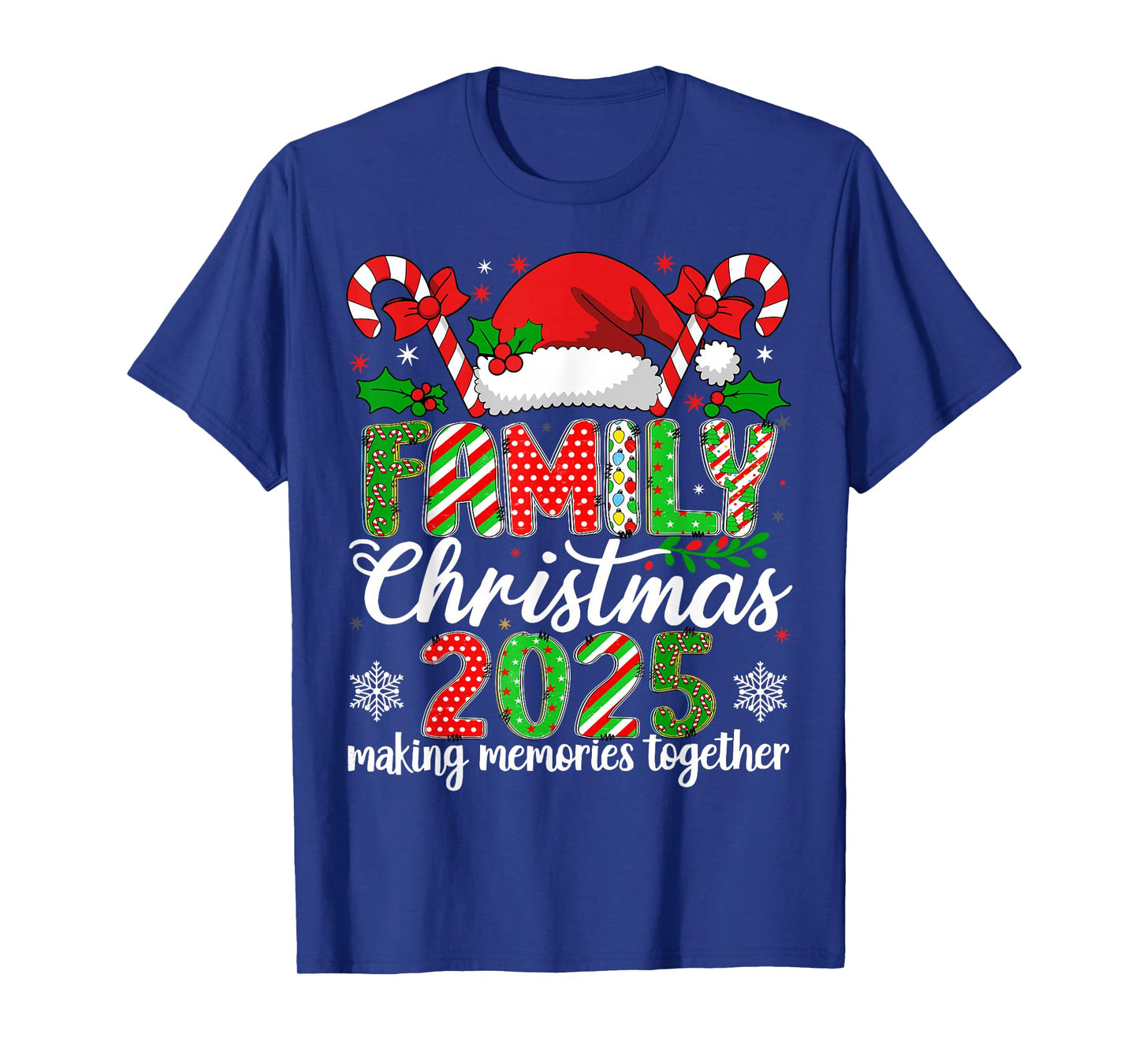Family Christmas 2025 Matching Outfit Xmas Squad Santa Group T-Shirt