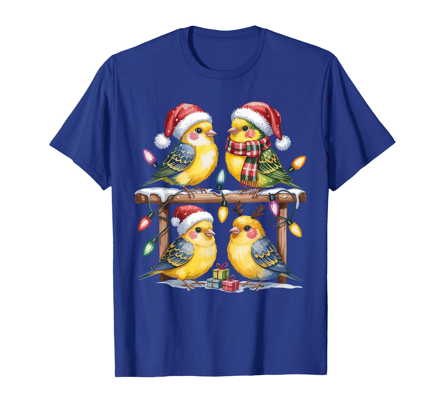 Canary Christmas Cute Pet Lovers Funny Holiday Pajamas T-Shirt