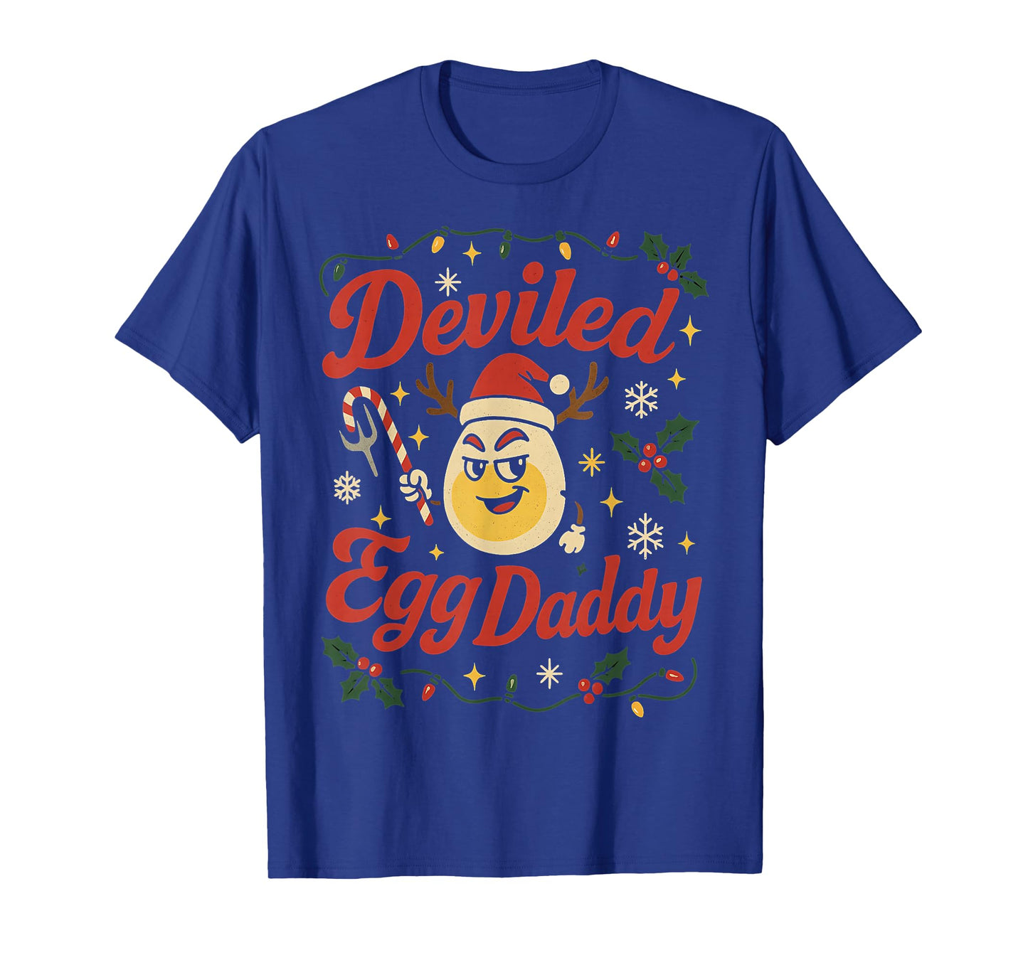 Deviled Egg Daddy Funny Christmas Food Pun Design T-Shirt