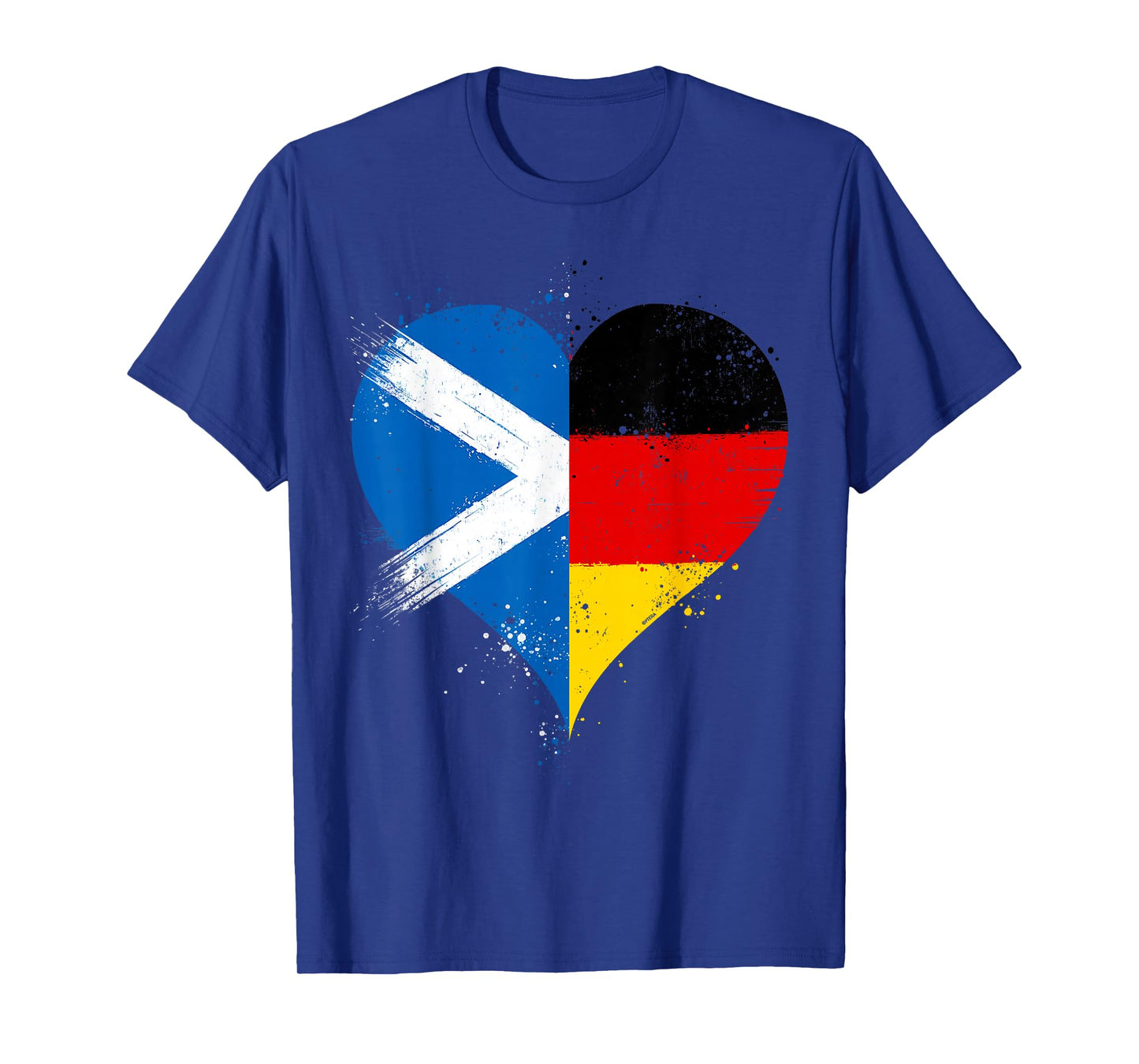 Scottish German Pride A Cool Vintage Scotland Germany Flag T-Shirt