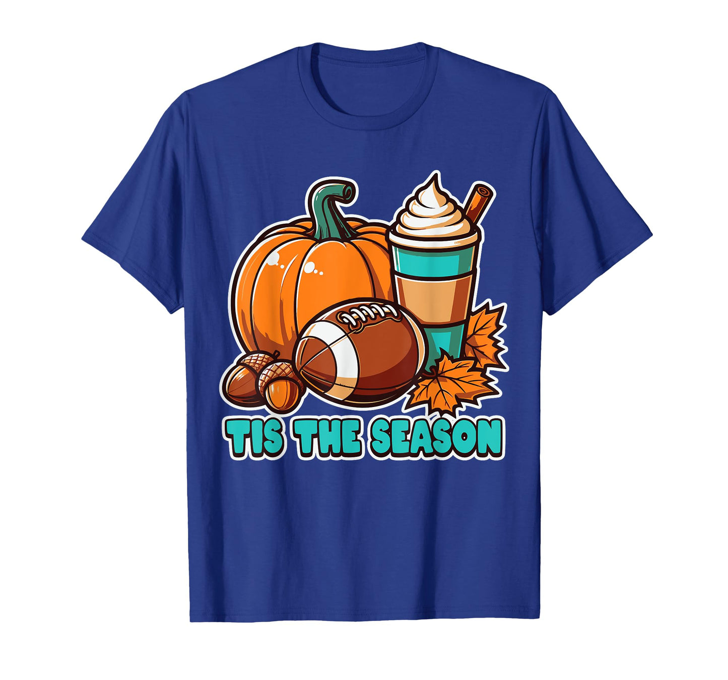 Tis the Season Fall Football Pumpkin Spice lovers Autumn T-Shirt