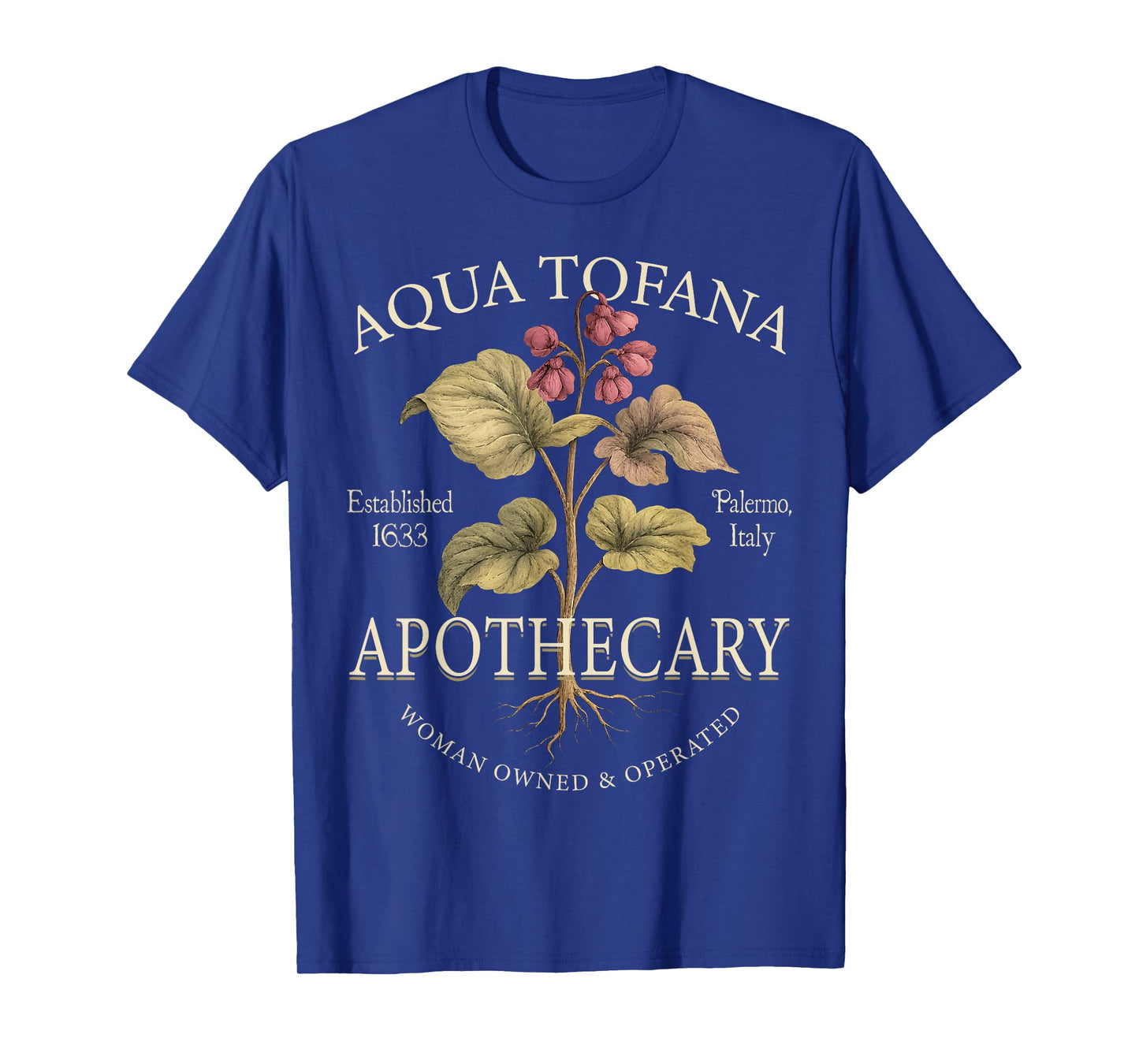 Aqua Tofana Apothecary Vintage Style Botanicals for Plant T-Shirt