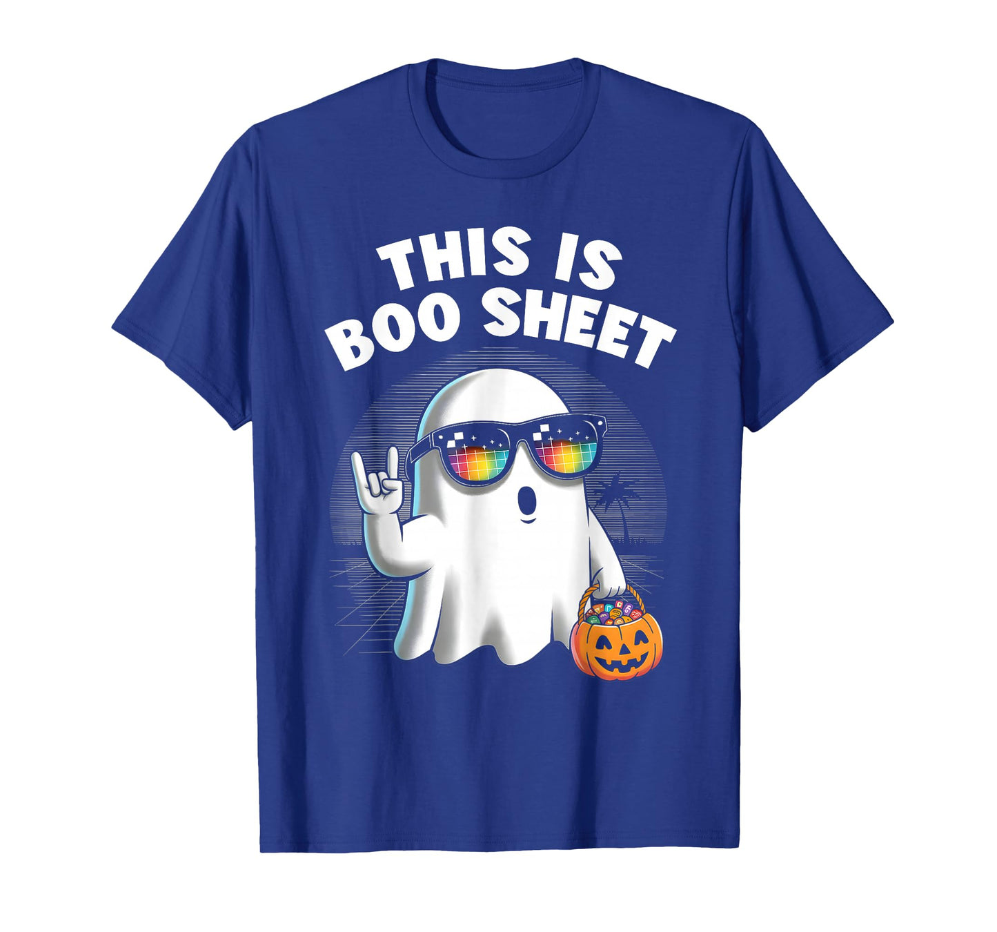 This is Boo Sheet Ghost Retro Halloween Costume Men Women T-Shirt