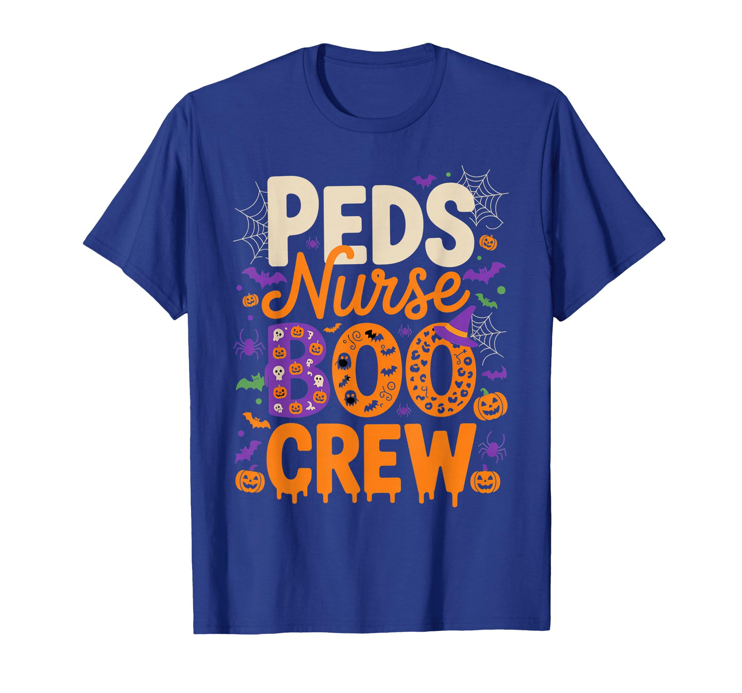 Peds Nurse Boo Crew Halloween Spooky Outfit Pediatric Nurses T-Shirt