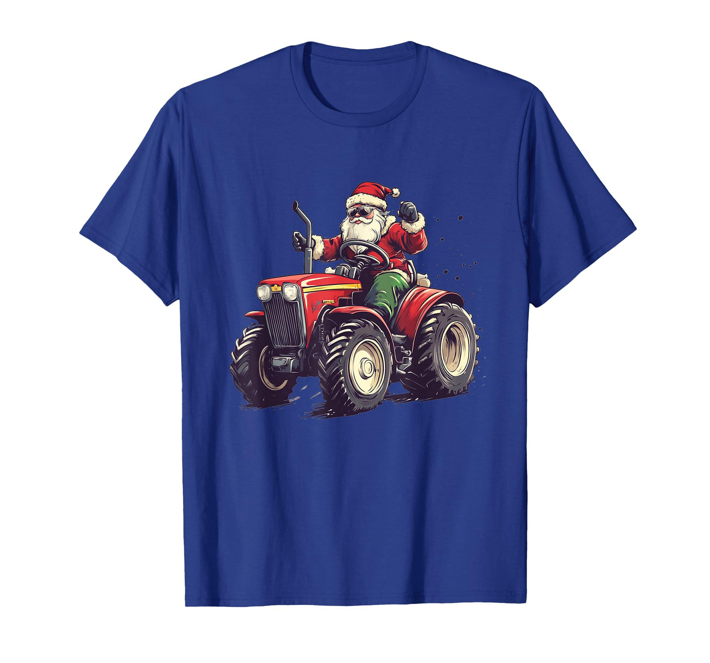 Tractor Adventures with Farmer Santa Claus for Man and Woman T-Shirt