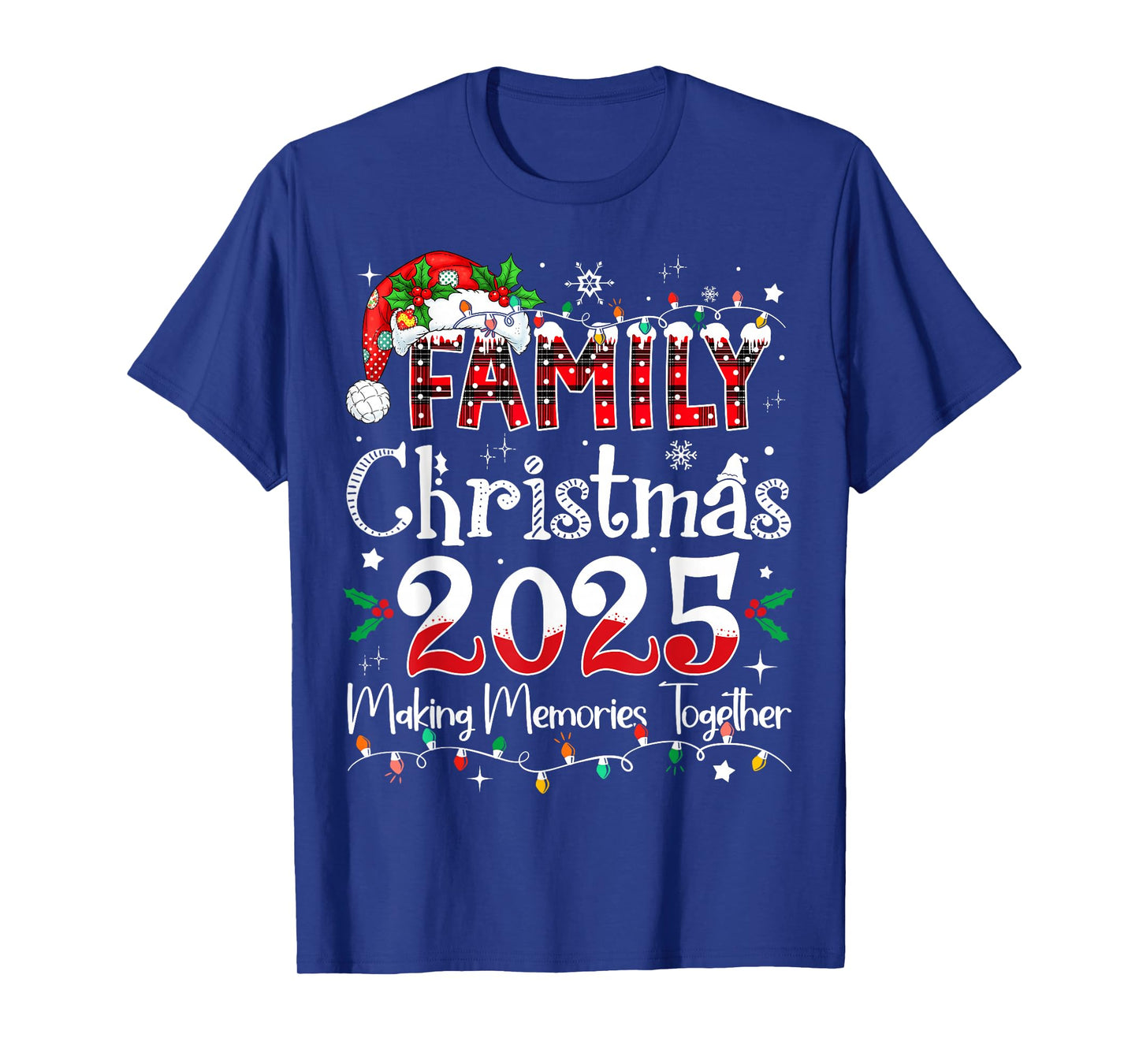 Family Christmas 2025 Matching Outfit Xmas Squad Santa T-Shirt