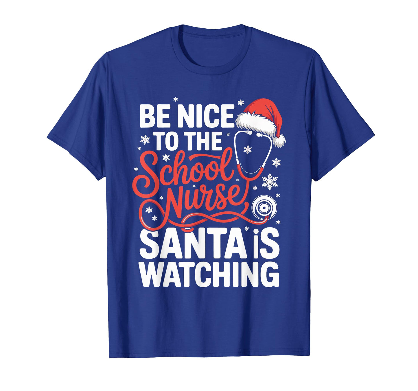 Funny School Nurse Christmas Nursing Humor Xmas T-Shirt
