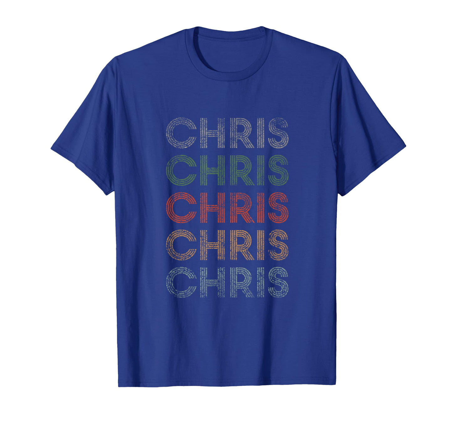 Chris First Name Grunge Style Vintage Retro T-Shirt
