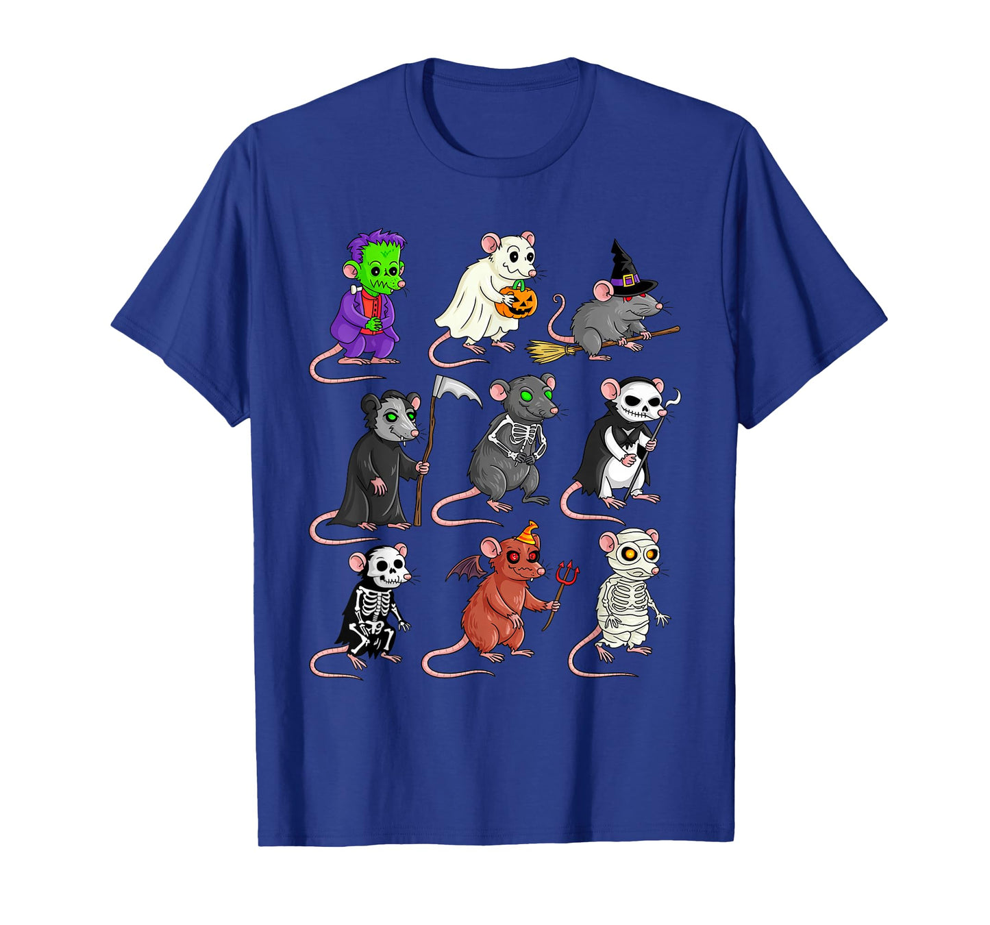 Rat Spooky Witch Boo Zombie Rat Halloween Boys & Girls T-Shirt