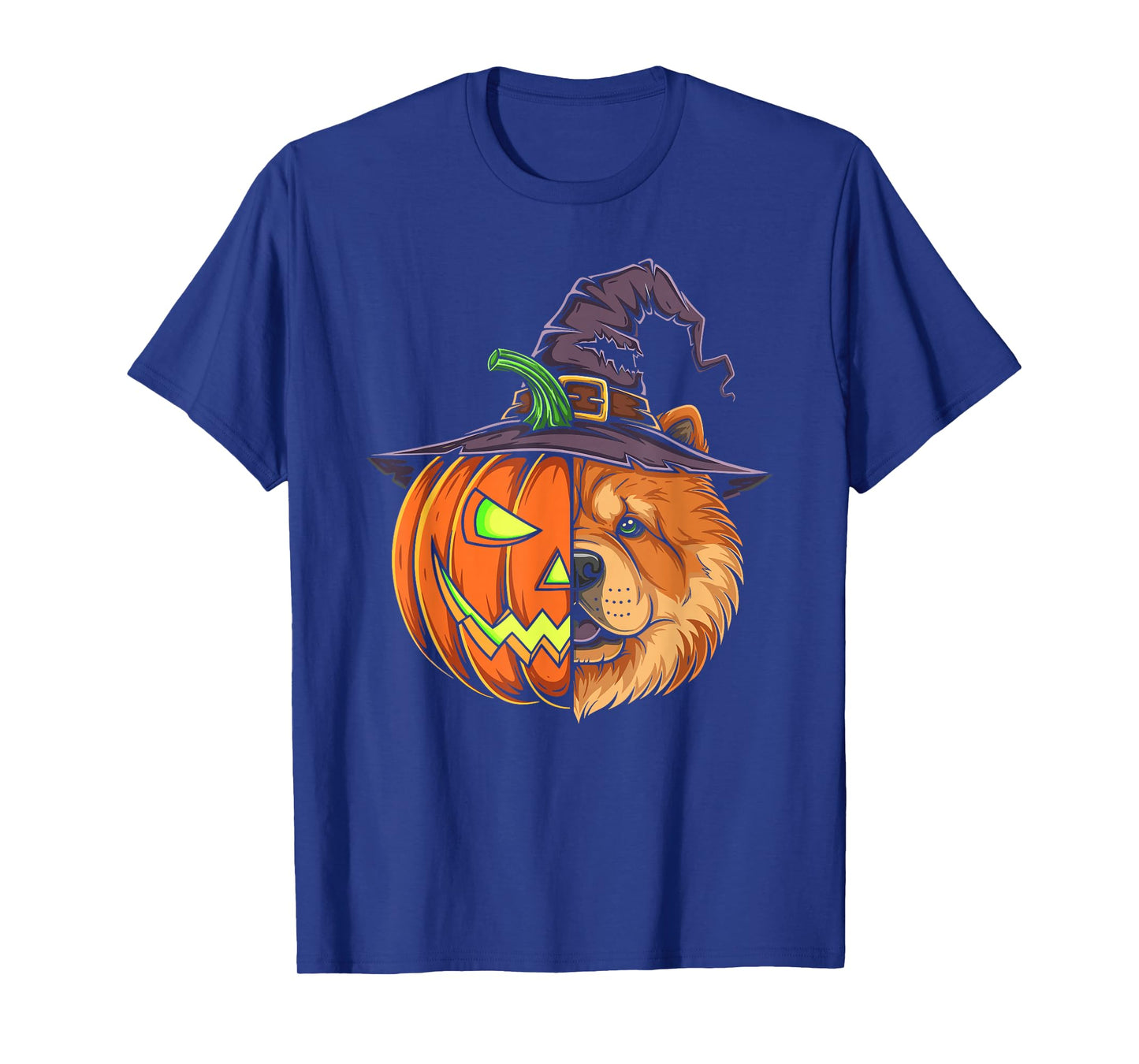 Chow Chow Pumpkin Jack O Lantern Halloween Kids Mens Womens T-Shirt