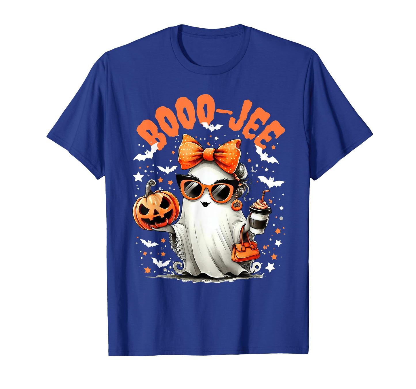 Boo-Jee Trick Or Treat Spooky Ghost Jack O Lantern Halloween T-Shirt