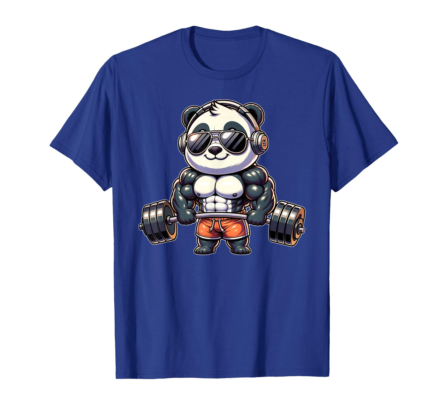 Panda Funny Gym Weightlifting Bodybuilder Fitness Workout T-Shirt