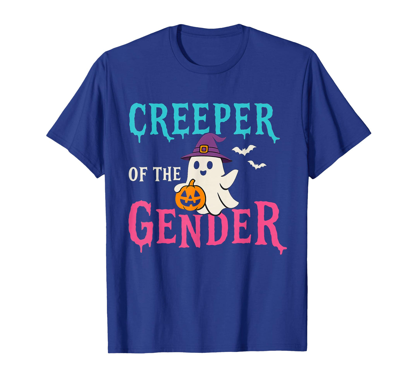 Creeper of The Gender Cute Ghost Halloween Gender Reveal T-Shirt