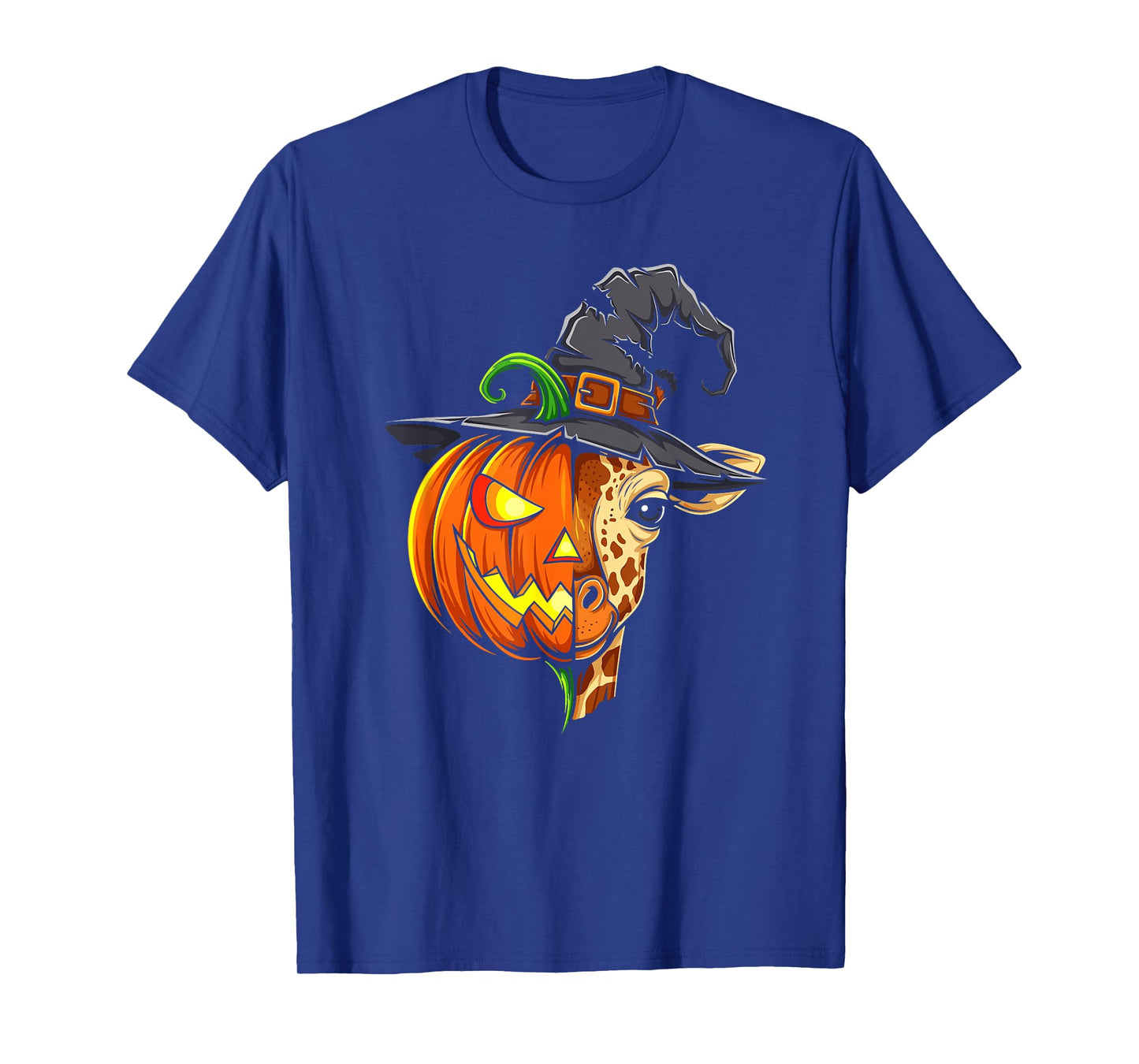 Giraffe Pumpkin Jack O Lantern Halloween Kids Mens Womens T-Shirt