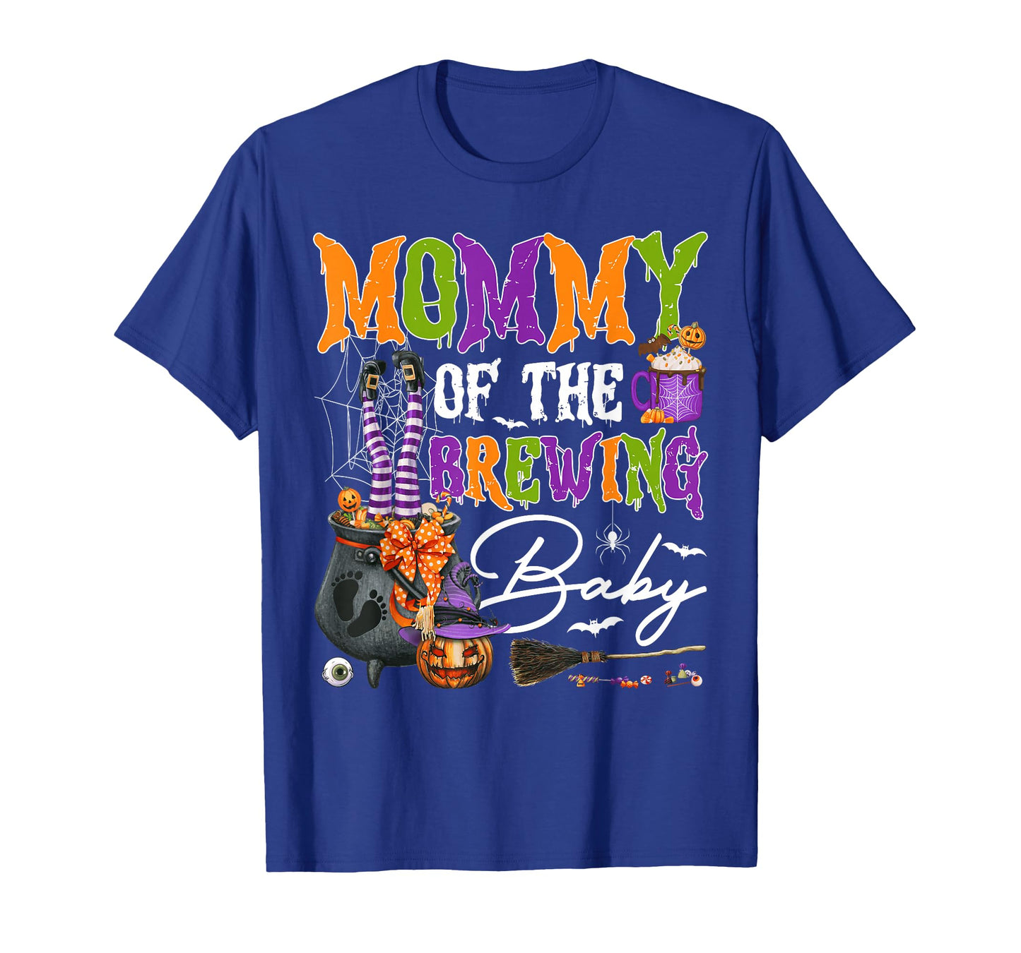Mommy of The Brewing Baby Halloween Day Pregnant Mom Women T-Shirt