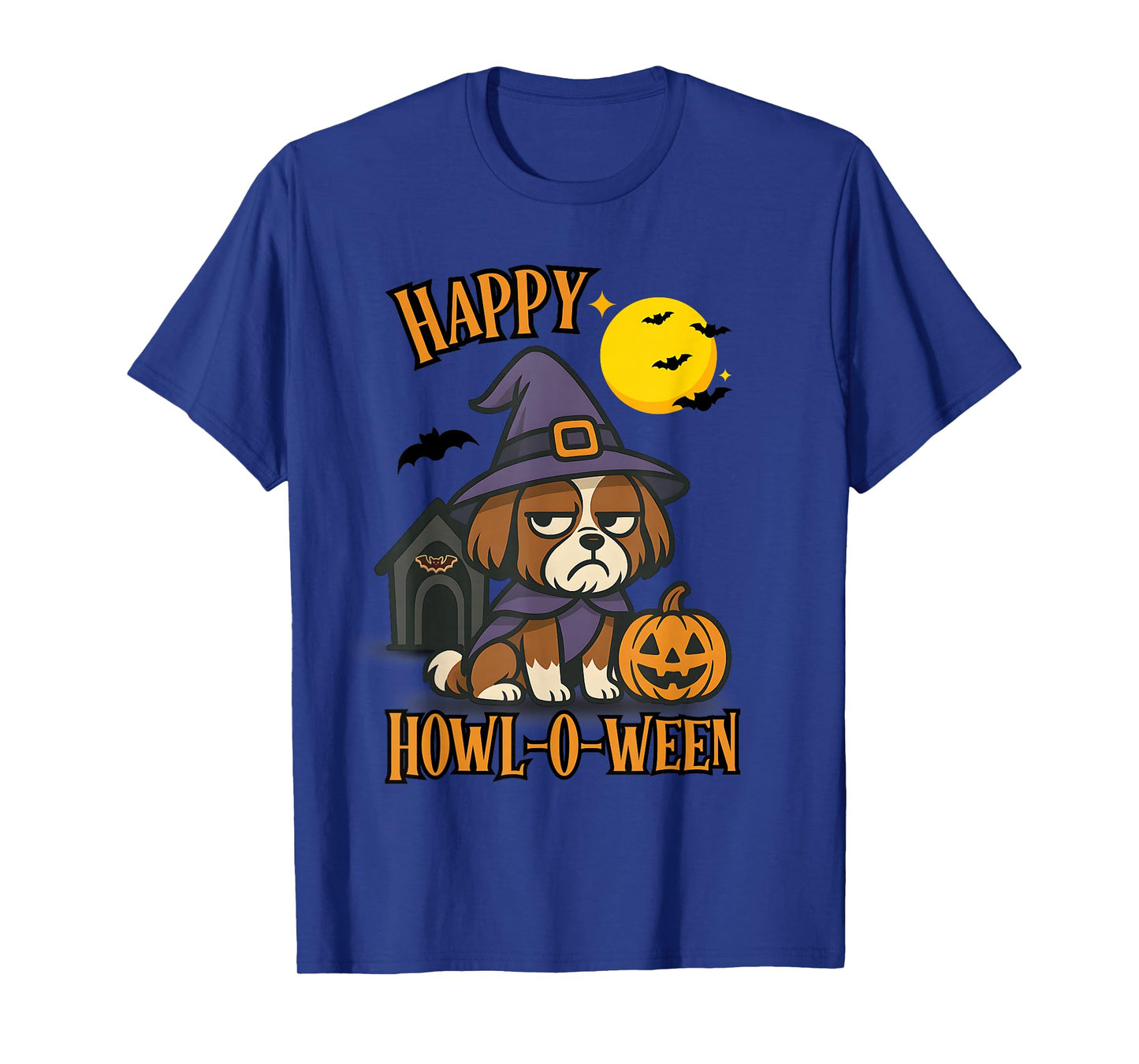 Happy Howloween Shih Tzu Side Eye Funny Dog Shirt T-Shirt