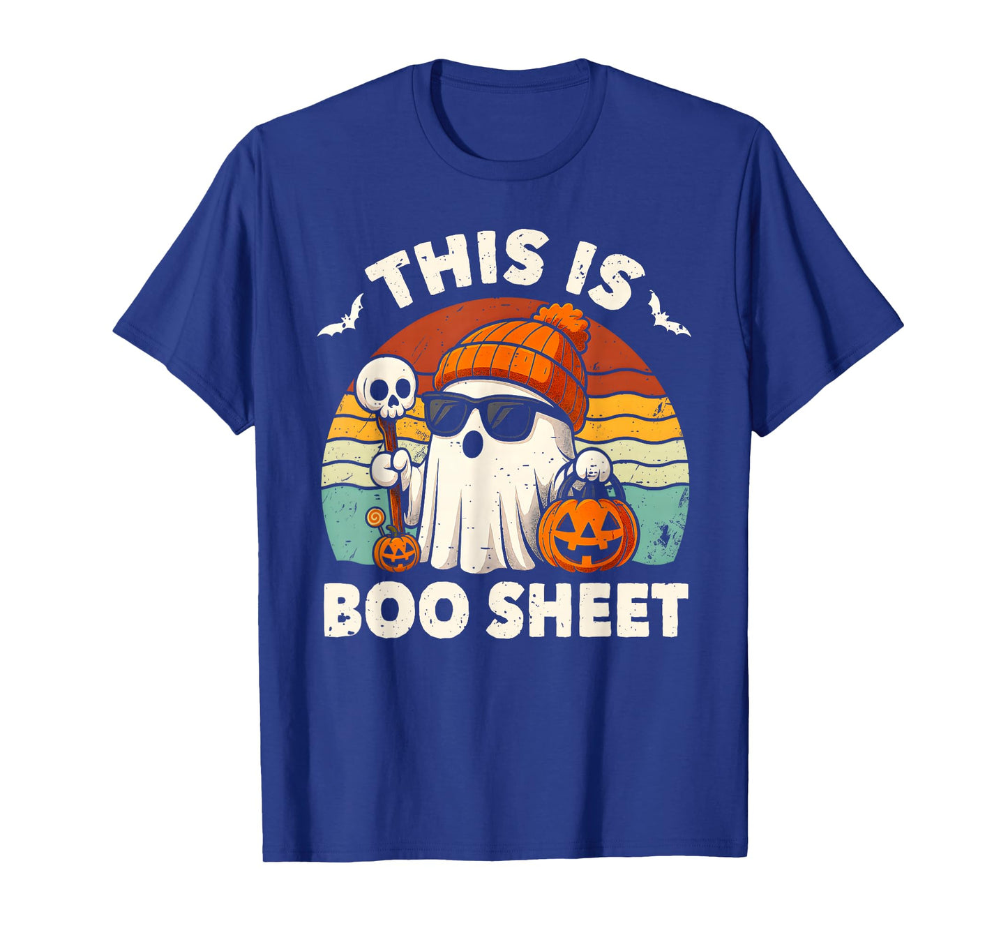 This is Boo Sheet Ghost Retro Halloween Costume Men Women T-Shirt