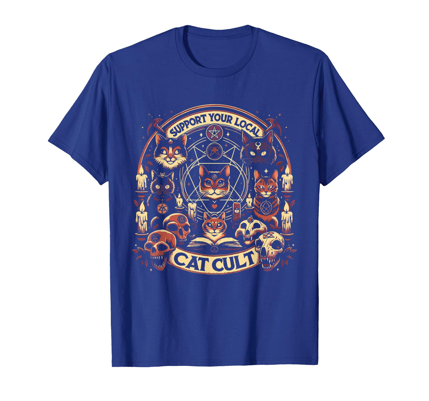 Funny Support Your Local Cat Cult Tee Shirt T-Shirt