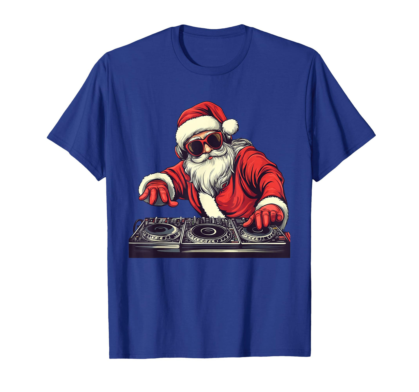 Funny Santa Claus DJ Dropping Holiday Jams T-Shirt