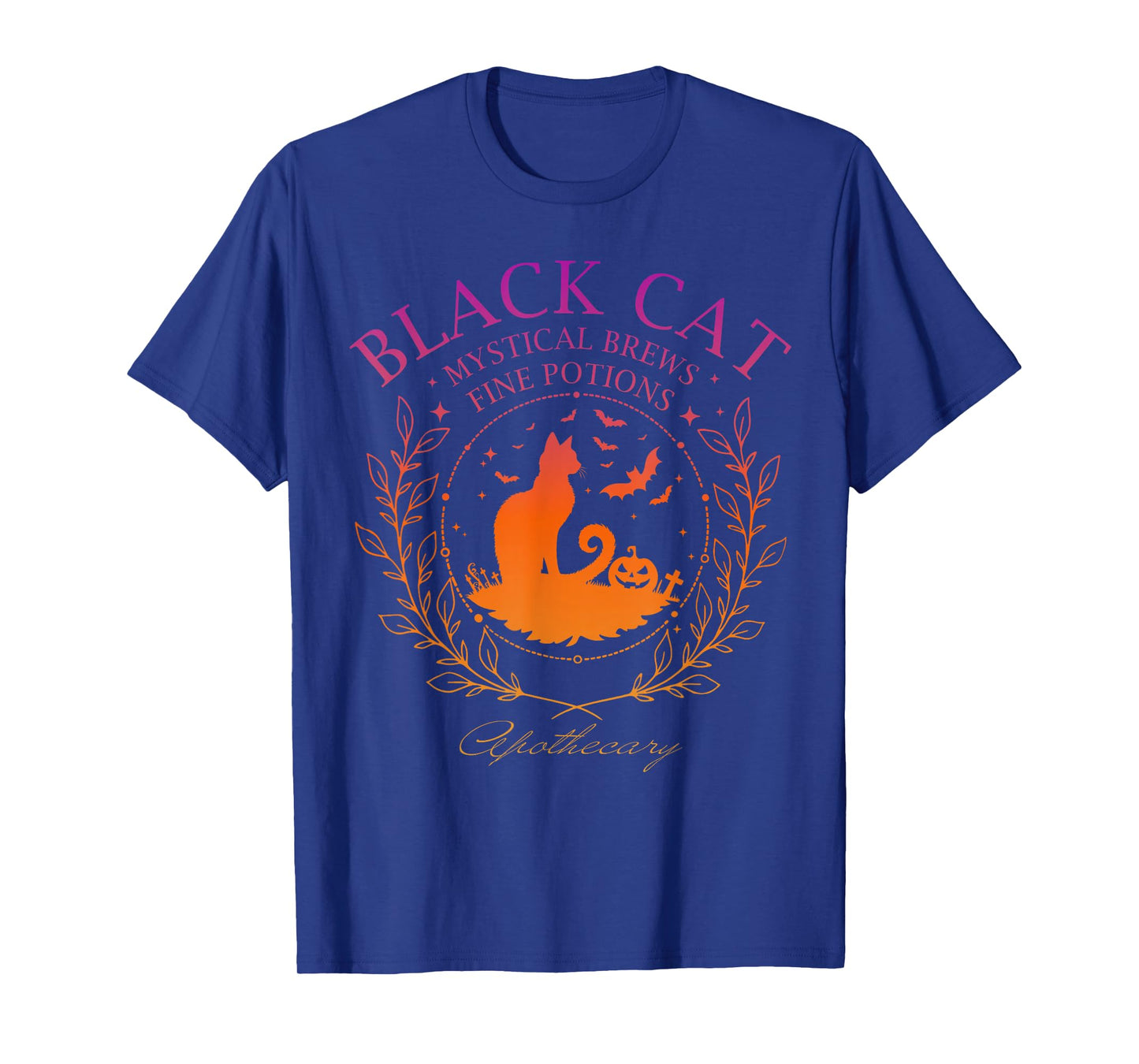 Black Cat Apothecary Halloween Witchy Halloween Cat Lovers T-Shirt