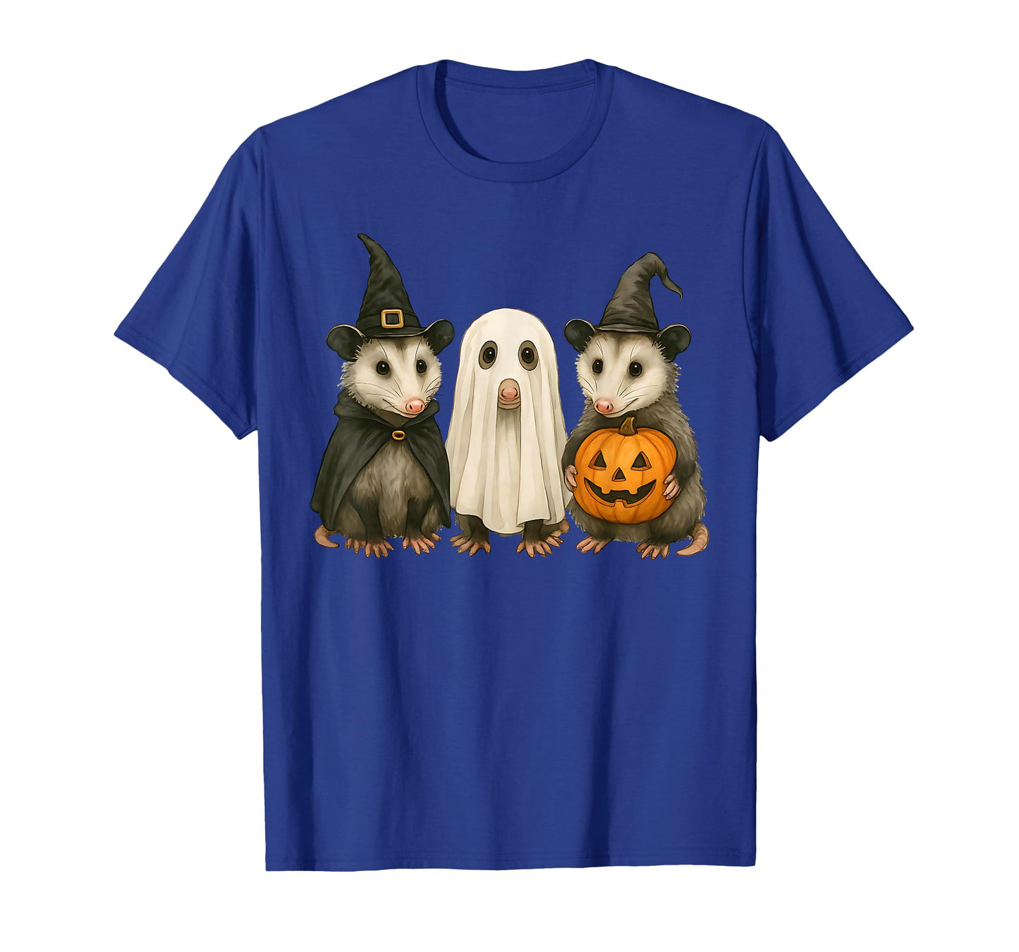 Opossum Halloween Possum Witch Ghost Pumpkin T-Shirt