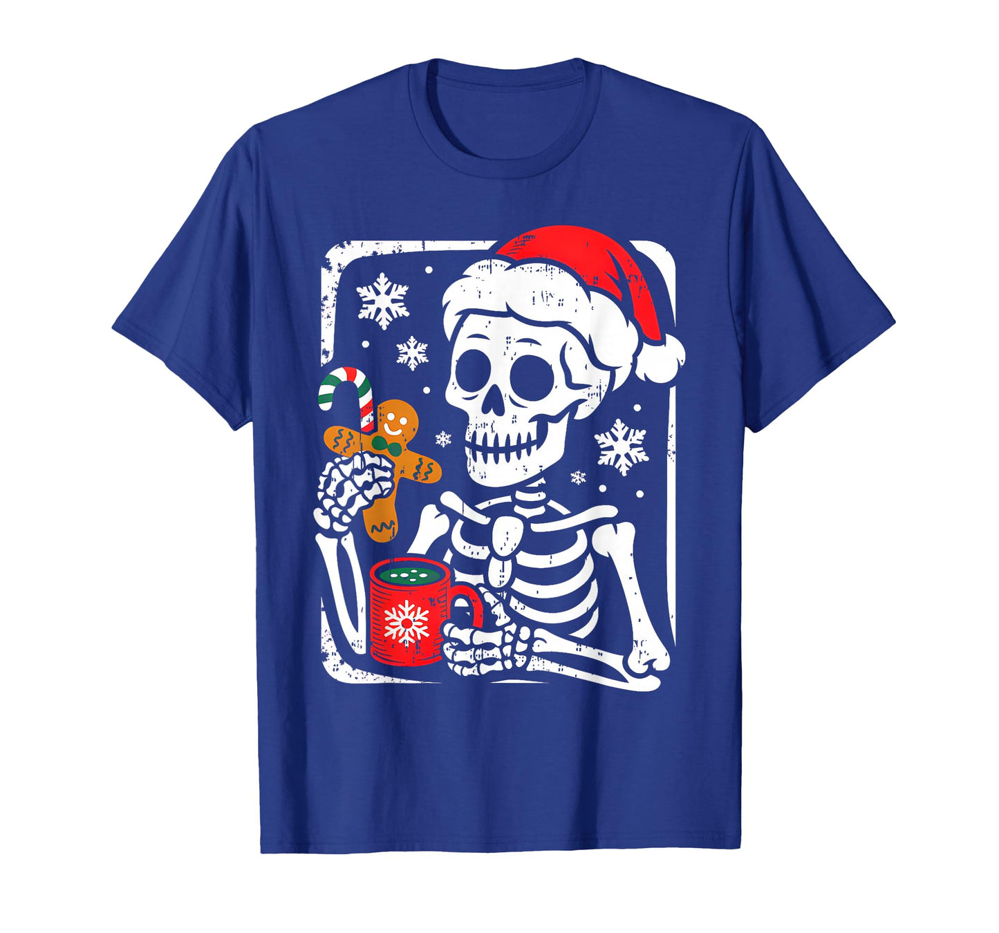Christmas Skeleton Hot Chocolate Funny Xmas Men Women Kids T-Shirt