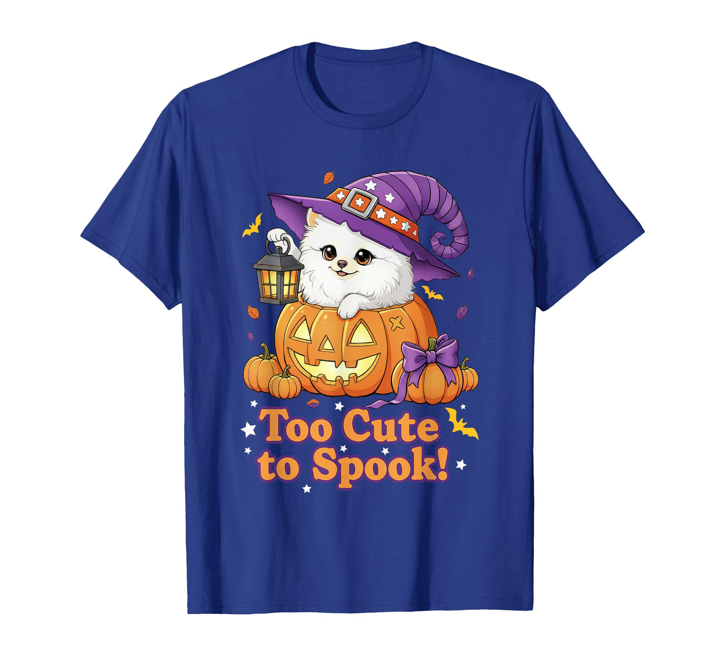 Cute Halloween Puppy Pumpkin Witch Lantern Design T-Shirt