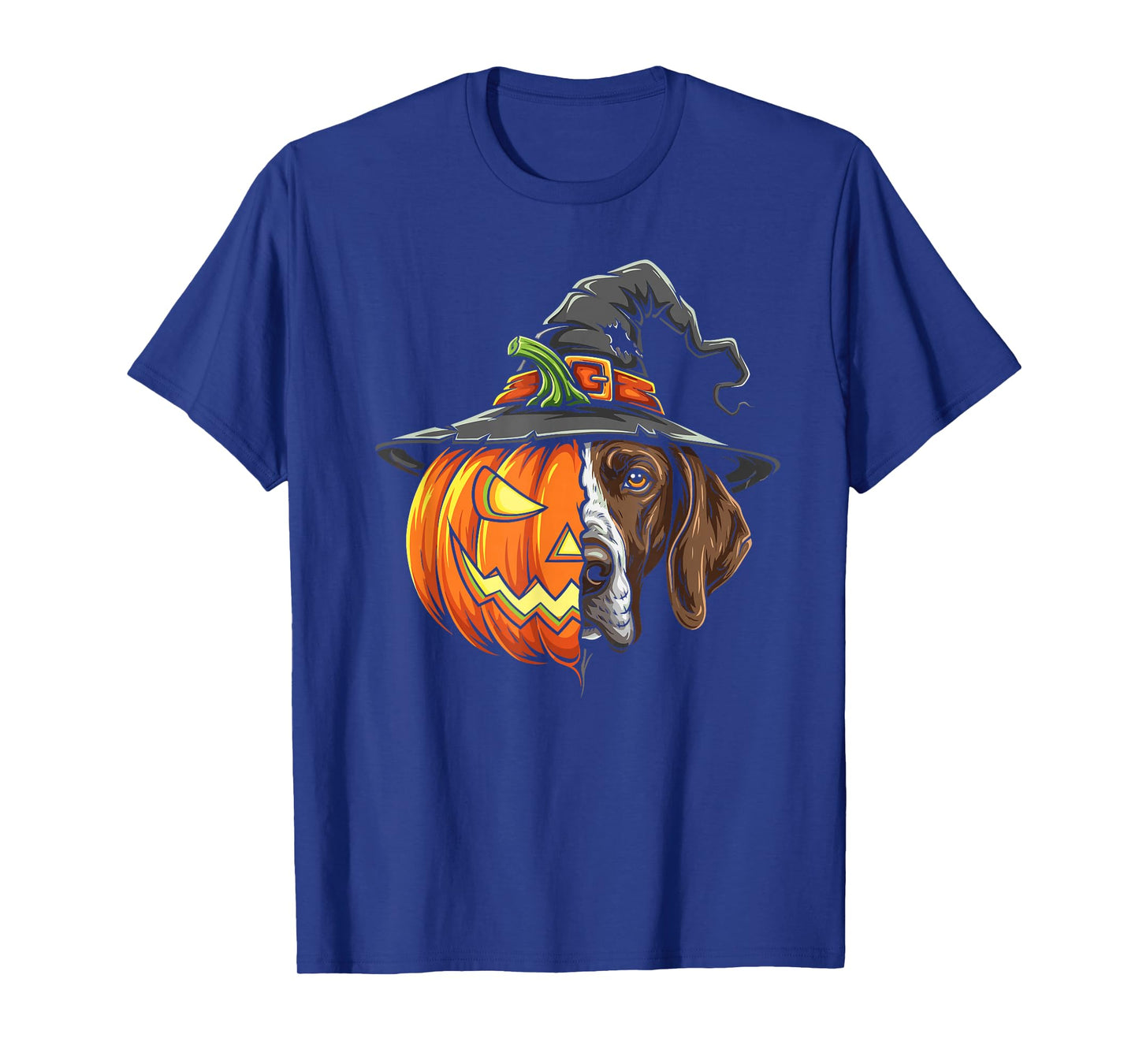 German Shorthaired Pointer Pumpkin Jack O Lantern Halloween T-Shirt