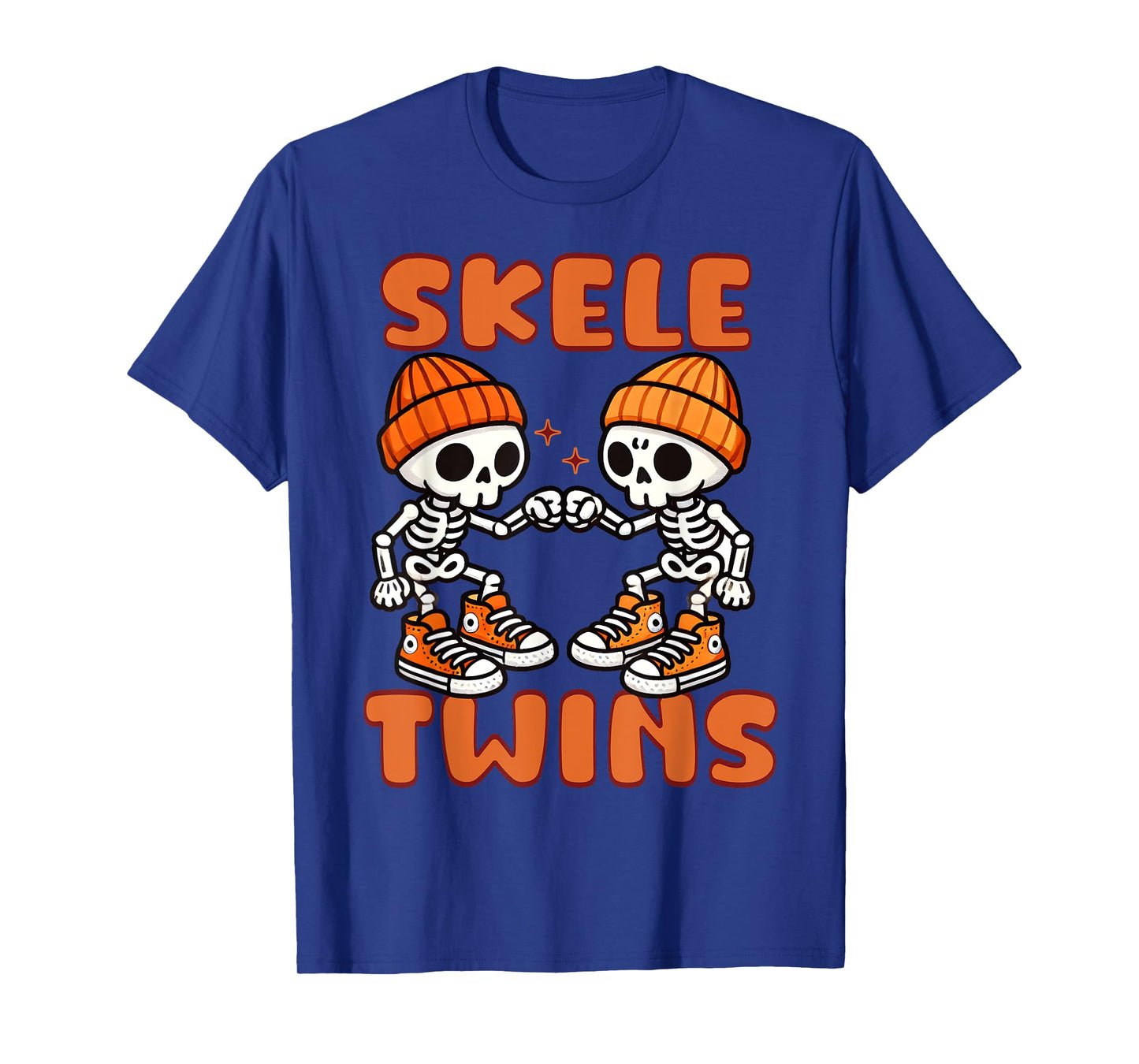 Twin Boys Twinning Halloween Best Friend Matching Skeleton T-Shirt