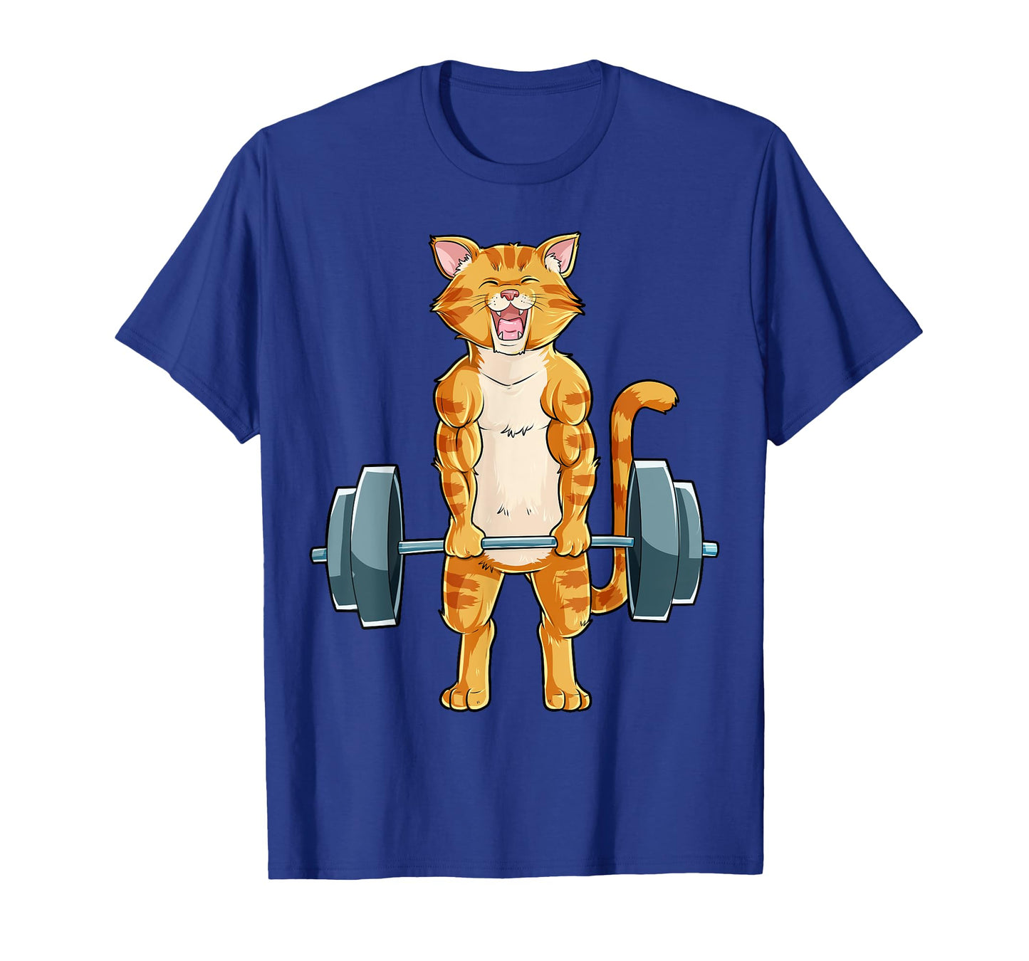 Cat Weightlifting Powerlifting Deadlift Fitness Gym Workout Men Women Girls Kids T-Shirt