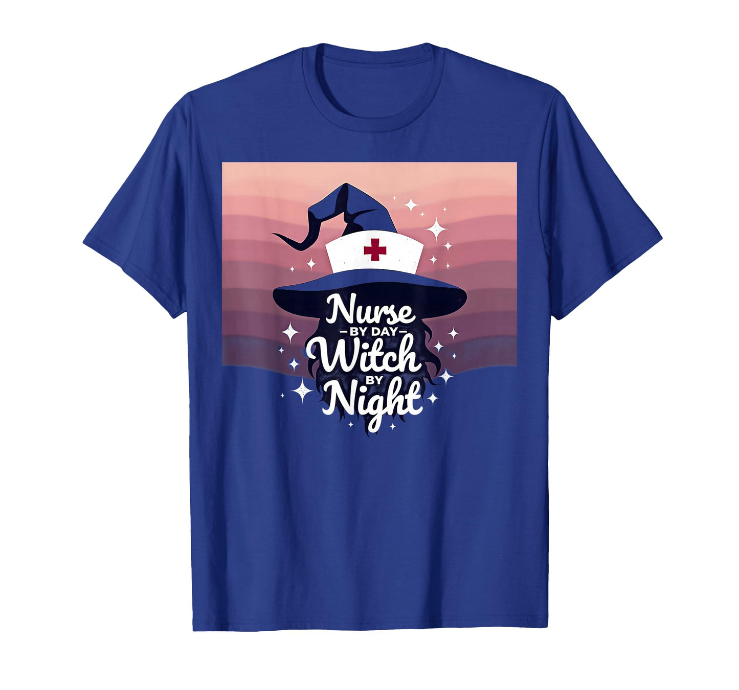 Halloween Nurse by Day, Witch by Night Occupation Theme T-Shirt