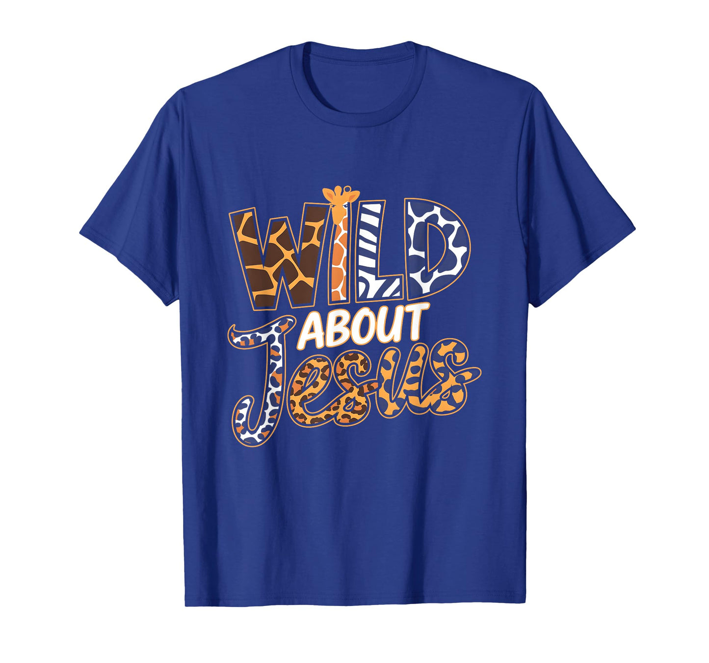 Wild About s Jesus Christian Believer Leopard Zebra Print T-Shirt