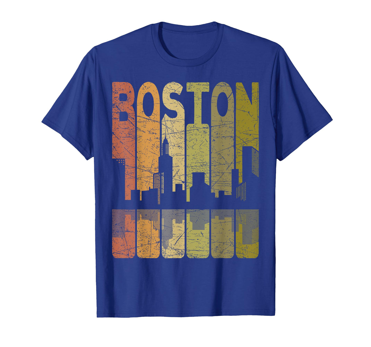 Boston Vintage Boston Massachusetts Retro Boston Skyline T-Shirt