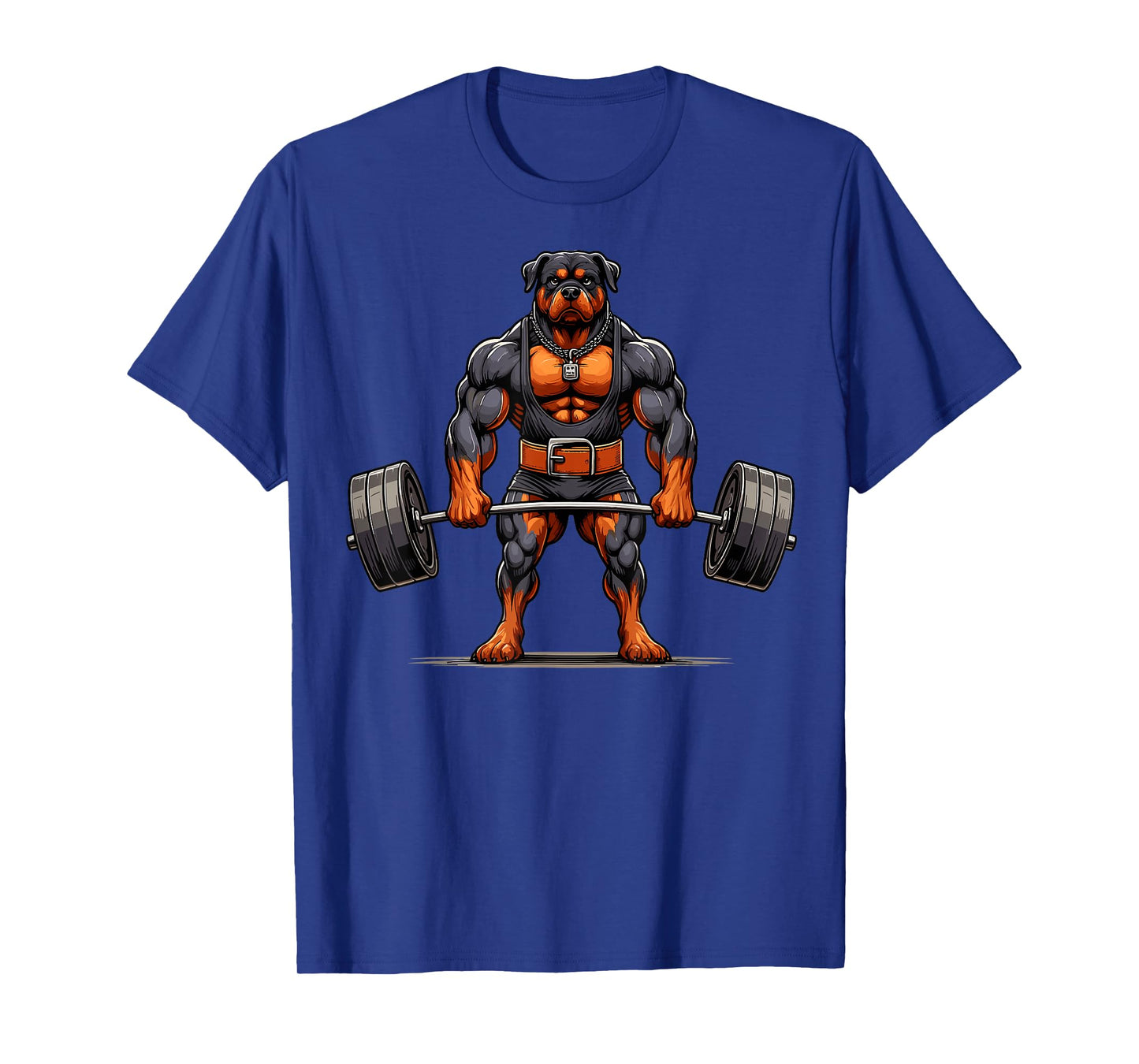 Muscle Rottweiler Dog Deadlifting Gym Weightlifting Workout Men Women T-Shirt