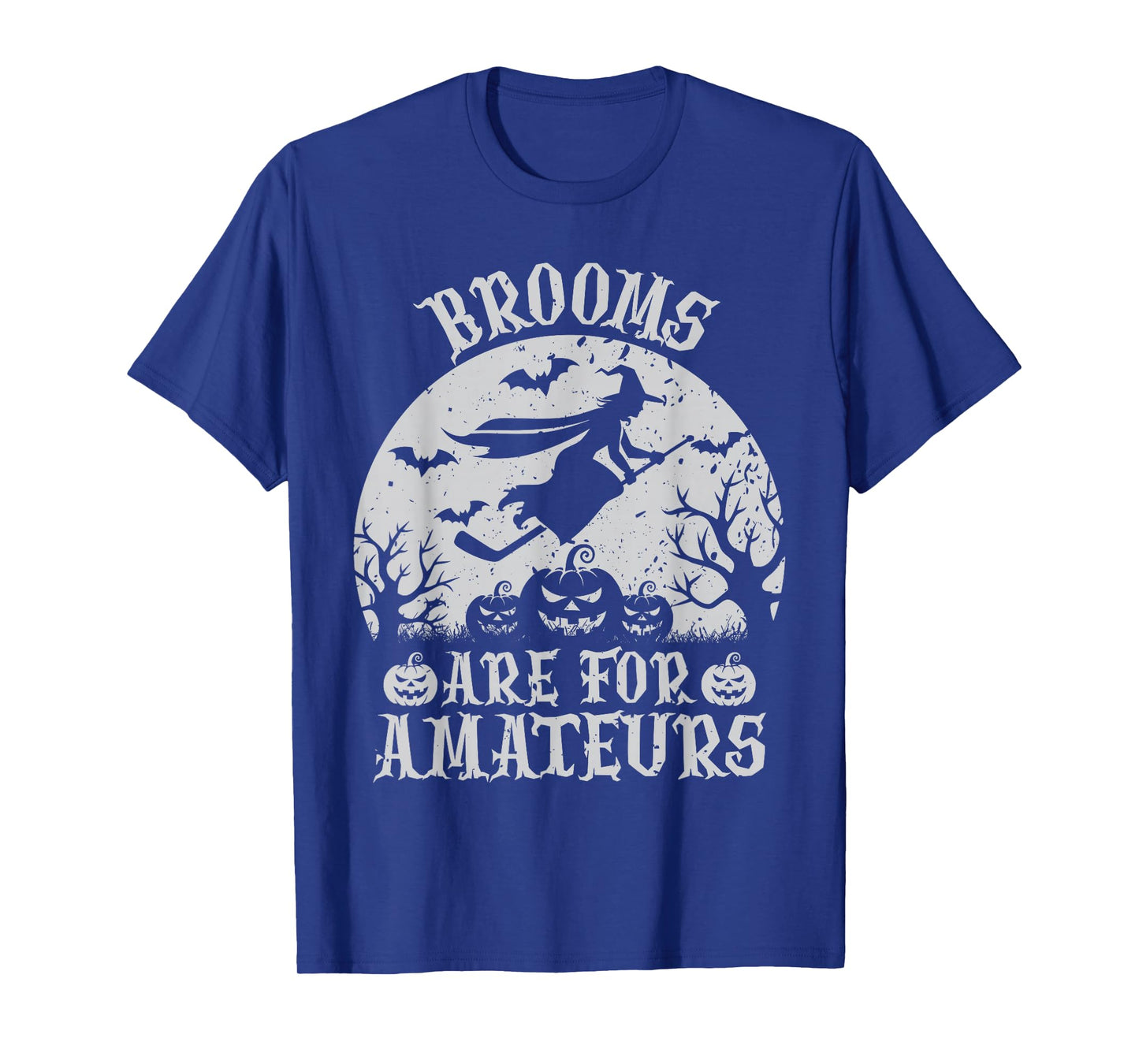 Brooms are for Amateurs Halloween Hockey Costume Funny Witch T-Shirt