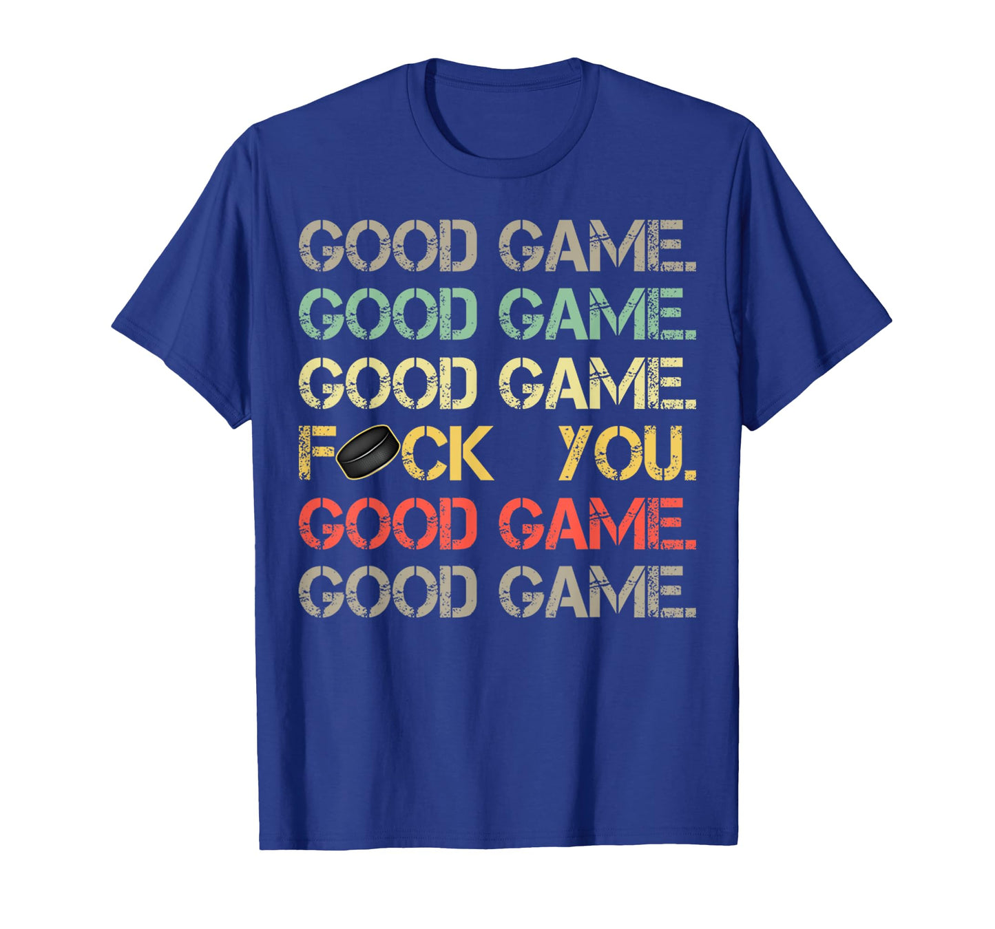 Good Game Good Game Good Game Funny Vintage Sports Hockey T-Shirt