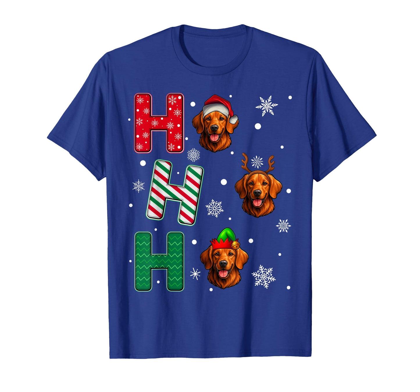 Ho Ho Ho Chesapeake Bay Retriever Dog Christmas Santa Xmas T-Shirt