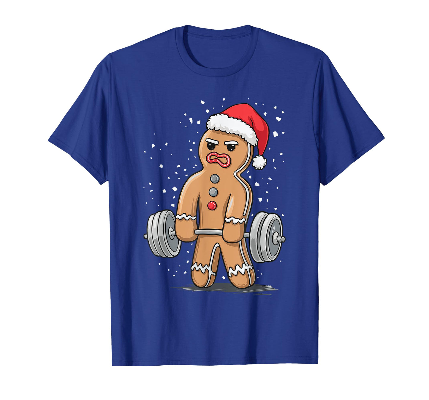 Gingerbread Weightlifting Workout Bodybuilding T-Shirt
