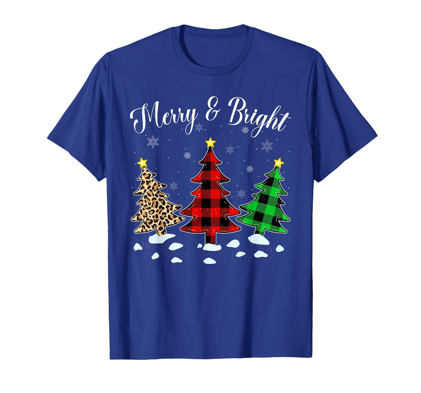 Merry and Bright Matching Family Christmas Tree Pajamas T-Shirt