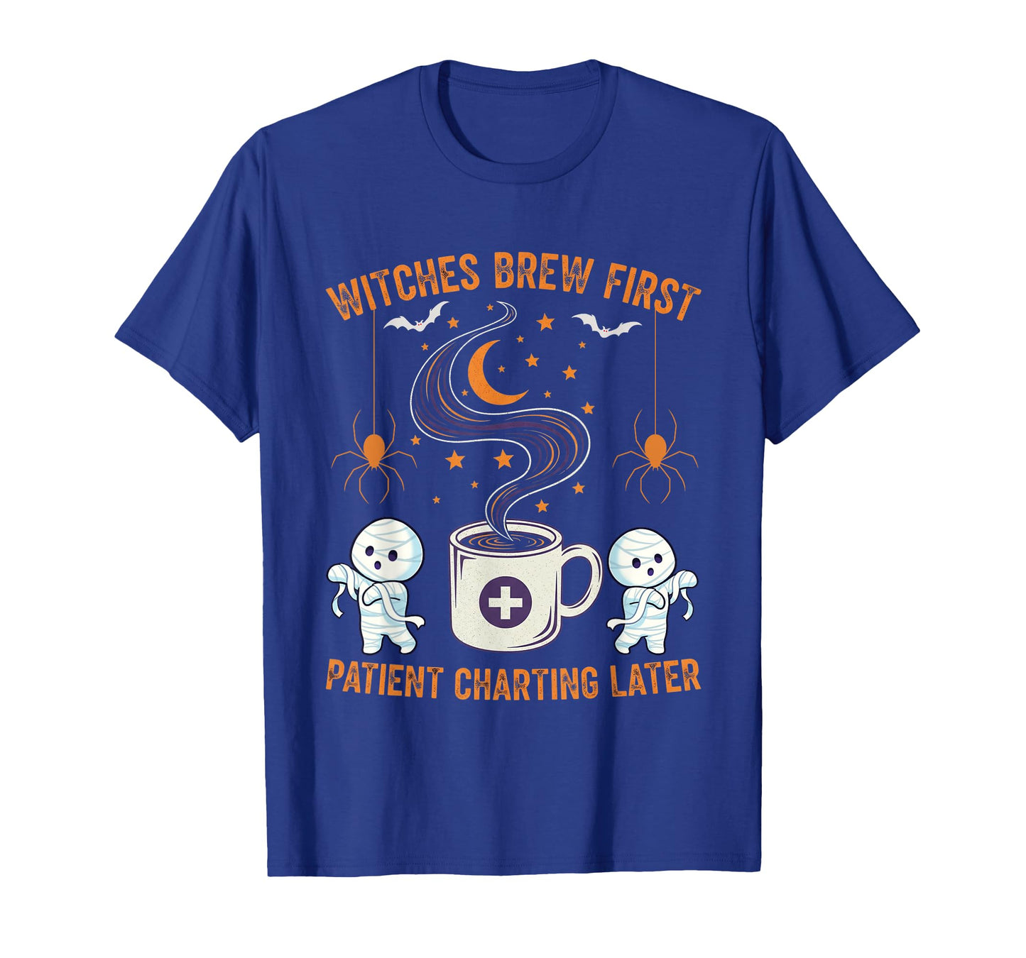 Funny Nurse Halloween Witches Brew First Patient Charting T-Shirt
