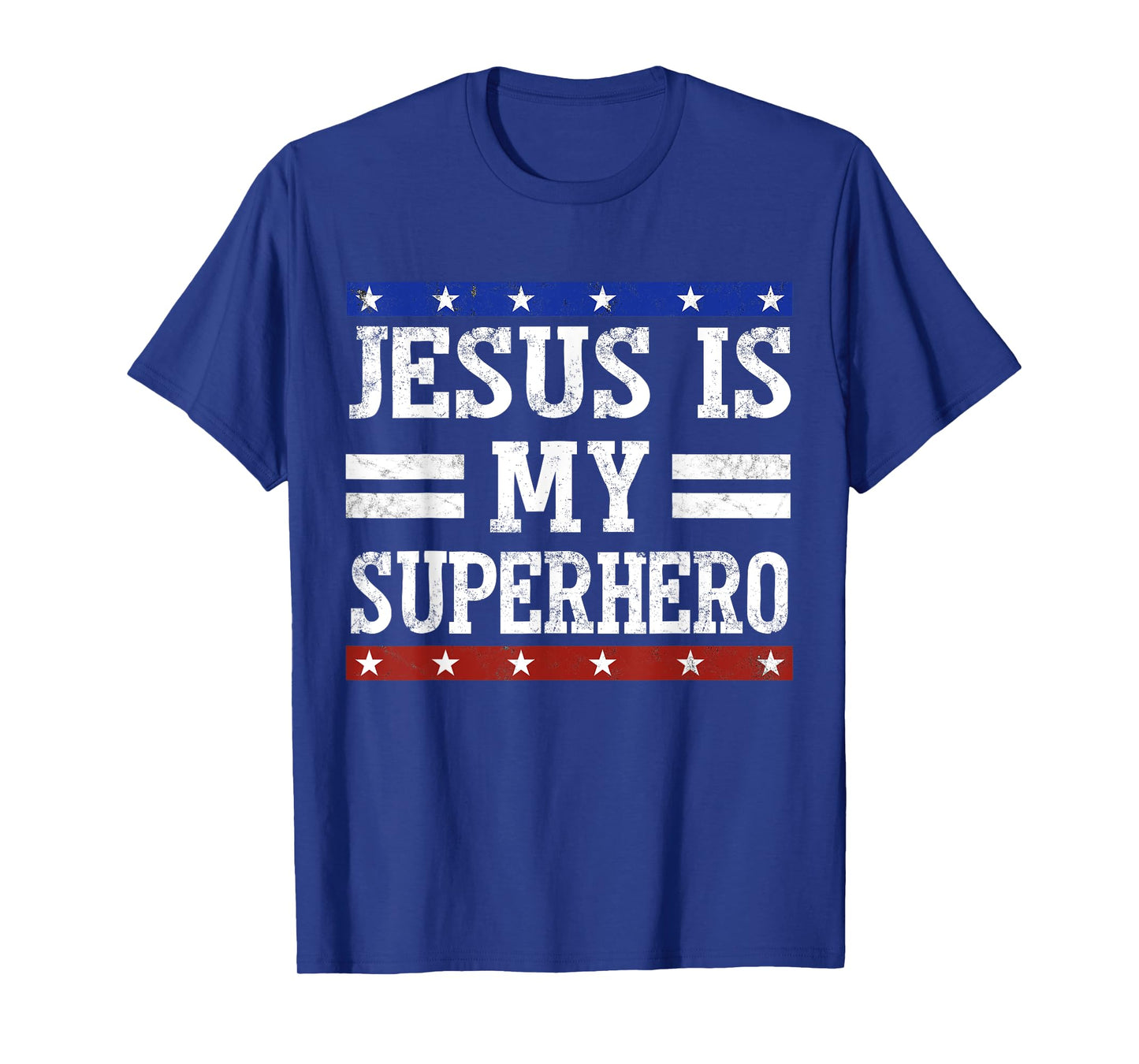 Vintage Jesus is My Superhero Fun Christian Religious T-Shirt
