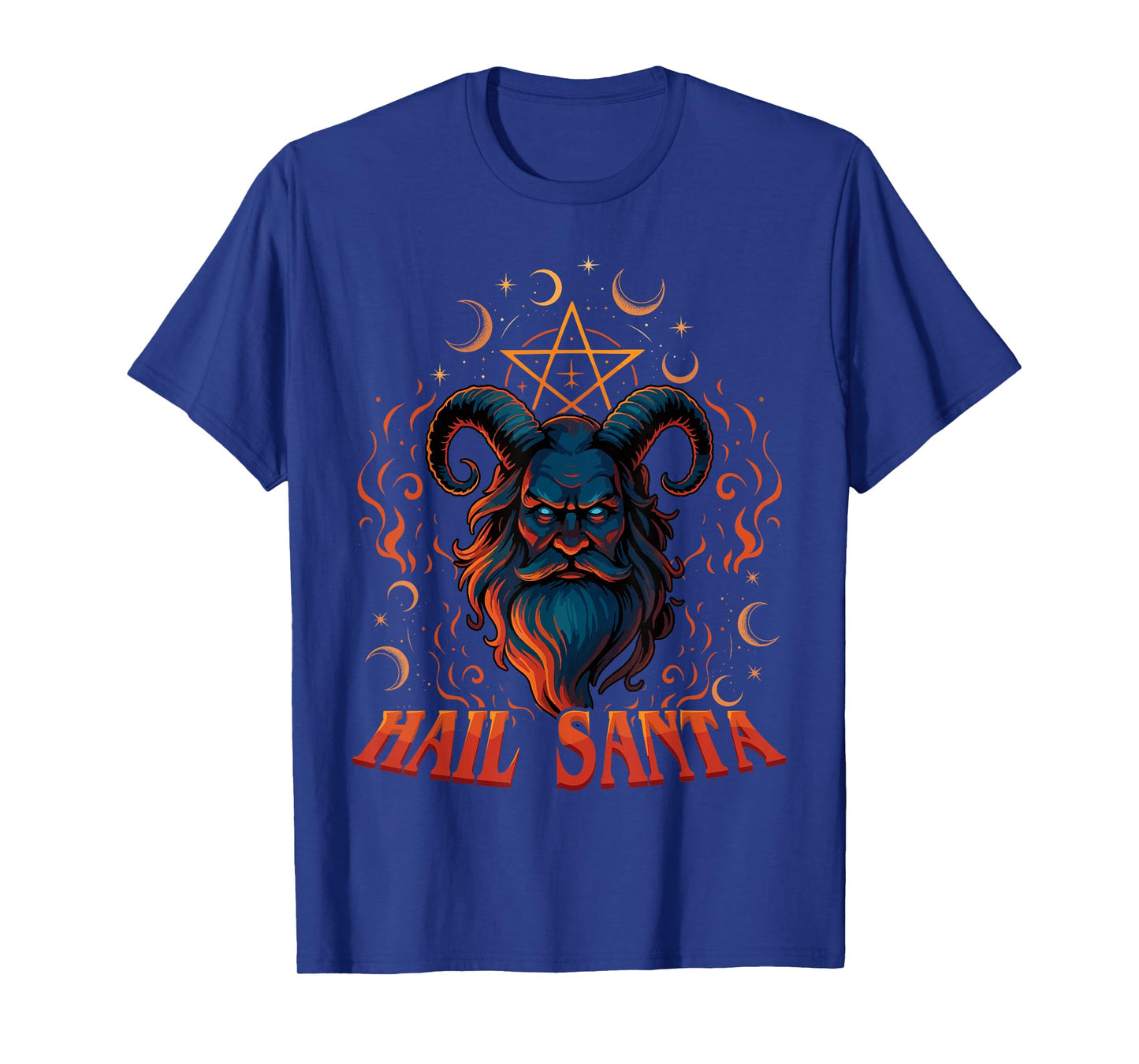 Hail Santa Heavy Happy Solstice Hate Christmas Wiccan T-Shirt
