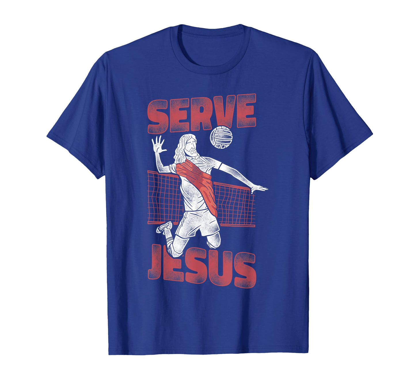 Volleyball Player Team Jesus Vintage Serve Jesus T-Shirt